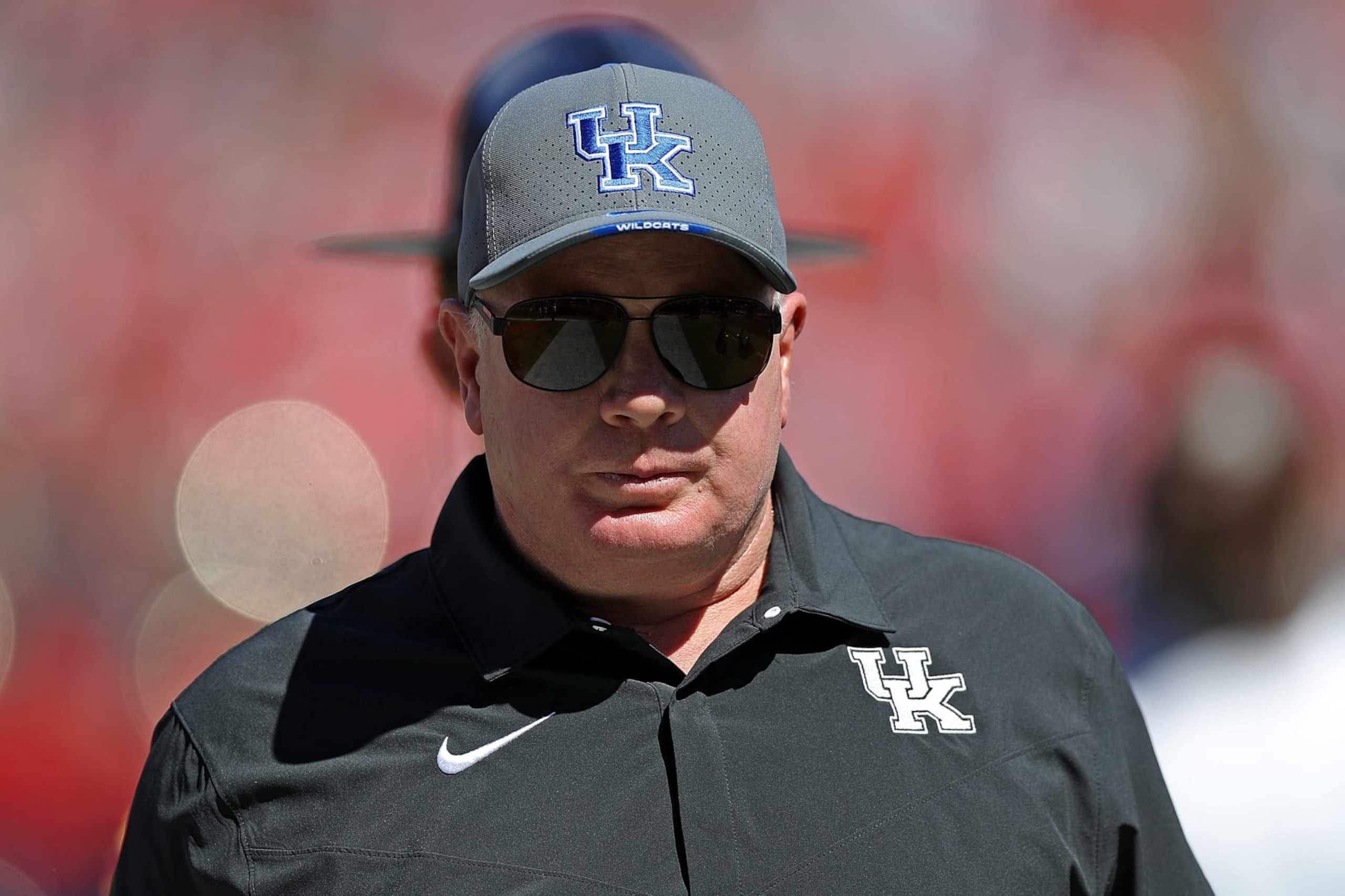 OXFORD, MISSISSIPPI - OCTOBER 01: head coach Mark Stoops of the Kentucky Wildcats  during the game against the Mississippi Rebels at Vaught-Hemingway Stadium on October 01, 2022 in Oxford, Mississippi. (Photo by Justin Ford/Getty Images)