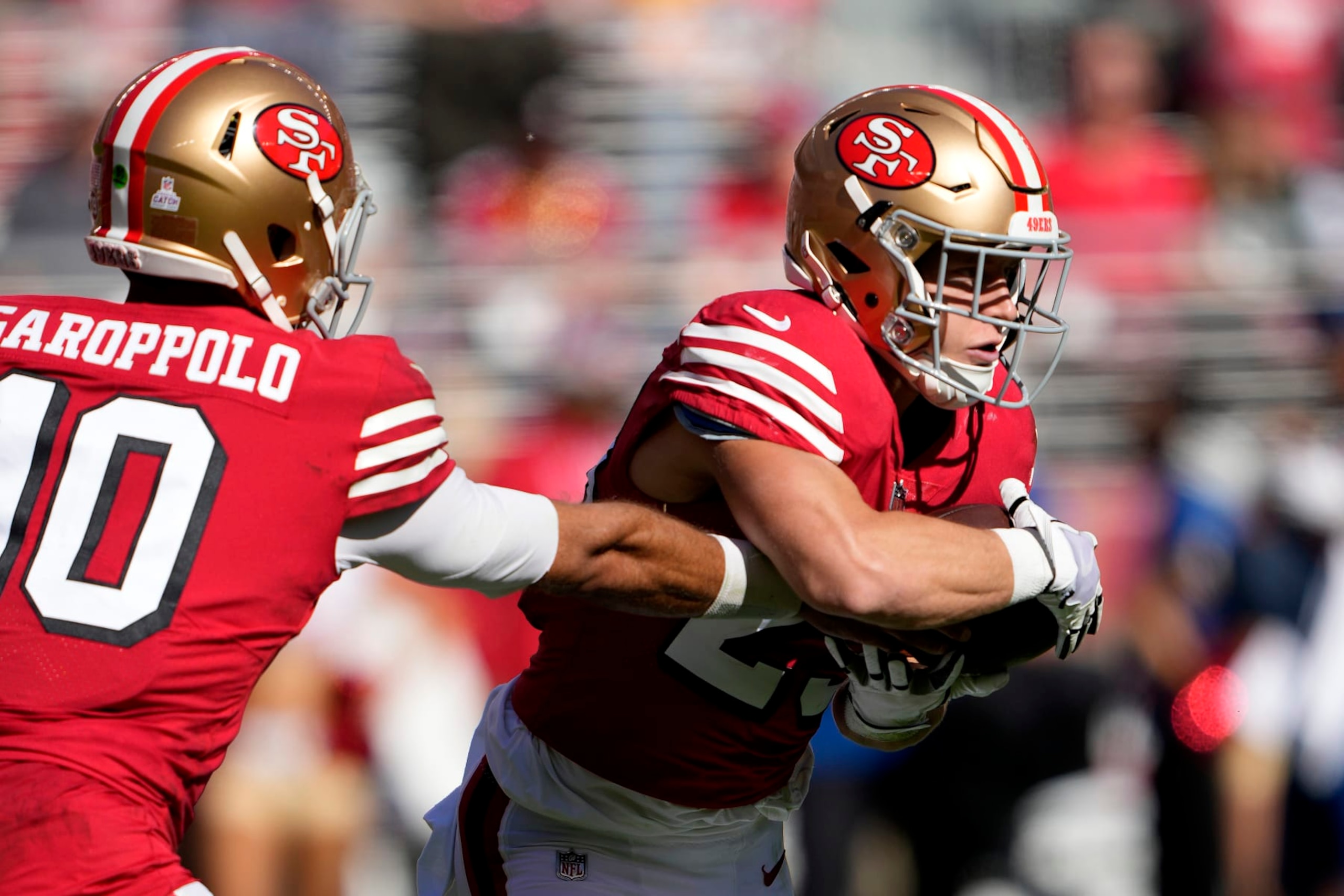 The 49ers have to figure out how to build a dynamic offense with Christian McCaffrey now in the fold. 