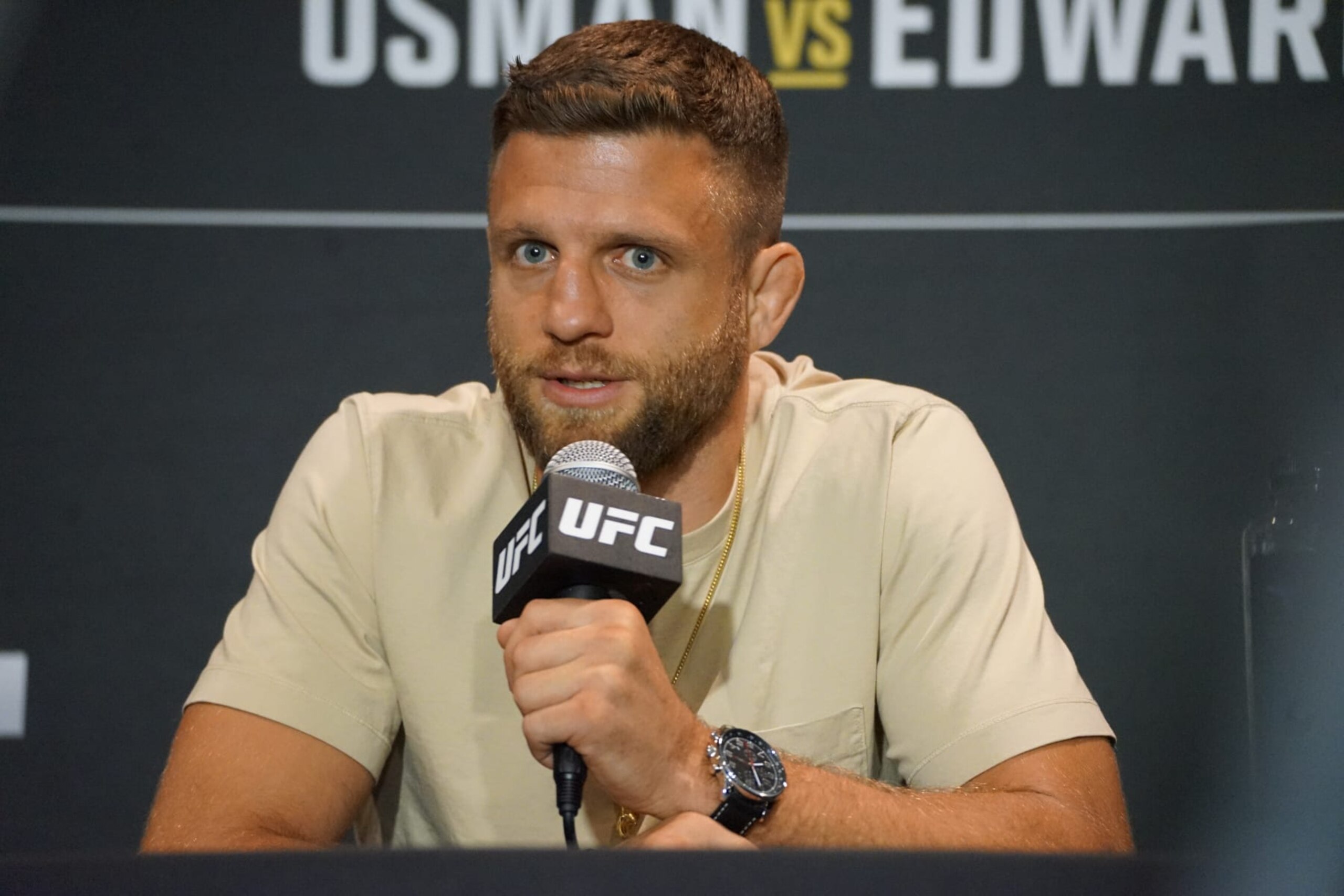 Calvin Kattar speaks to the media ahead of his UFC Vegas 63 main event. 