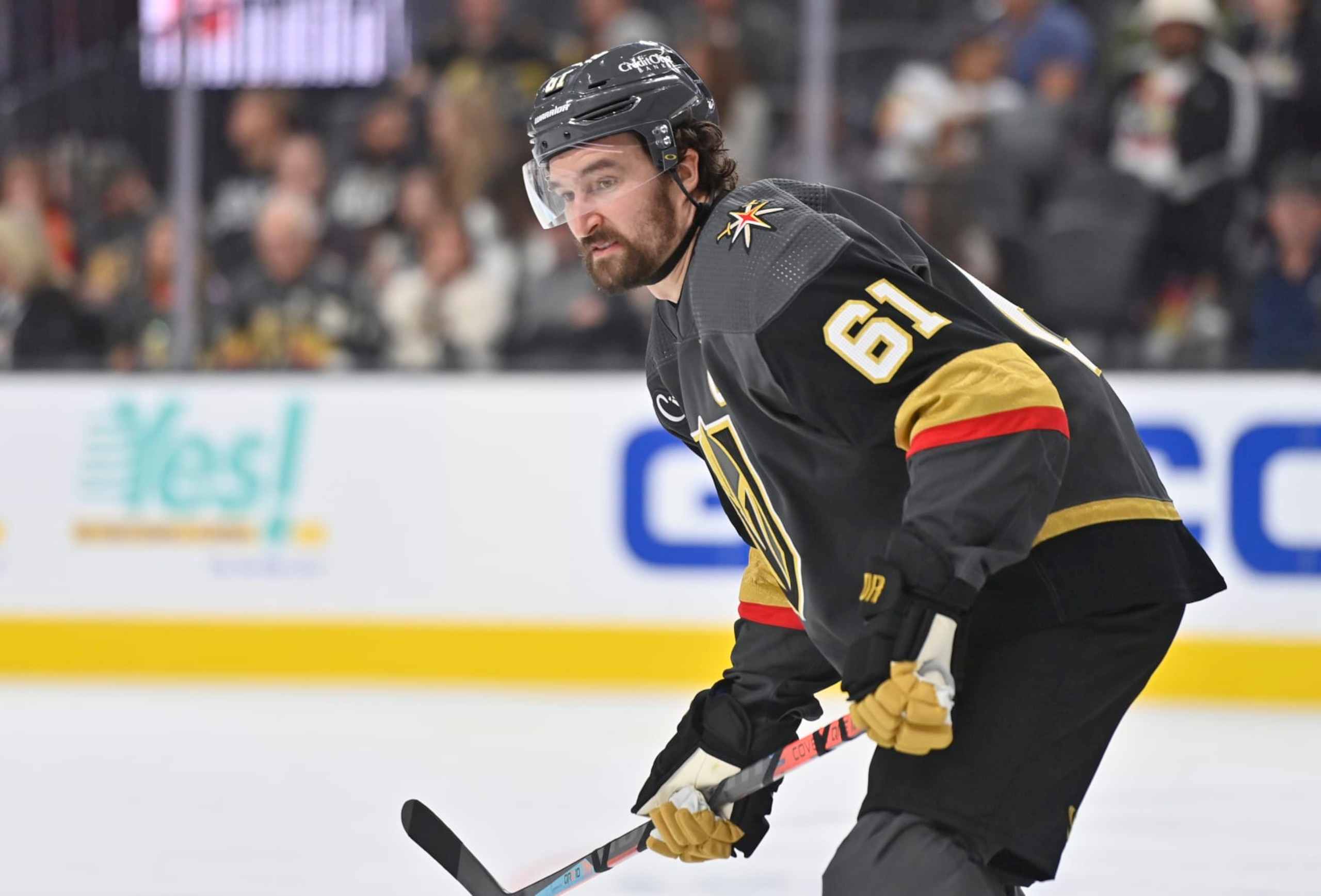 LAS VEGAS, NEVADA - OCTOBER 30: Mark Stone #61 of the Vegas Golden Knights skates during the second period against the Winnipeg Jets at T-Mobile Arena on October 30, 2022 in Las Vegas, Nevada. (Photo by David Becker/NHLI via Getty Images) LAS VEGAS, NEVADA - OCTOBER 30: Mark Stone #61 of the Vegas Golden Knights skates during the second period against the Winnipeg Jets at T-Mobile Arena on October 30, 2022 in Las Vegas, Nevada. (Photo by David Becker/NHLI via Getty Images)