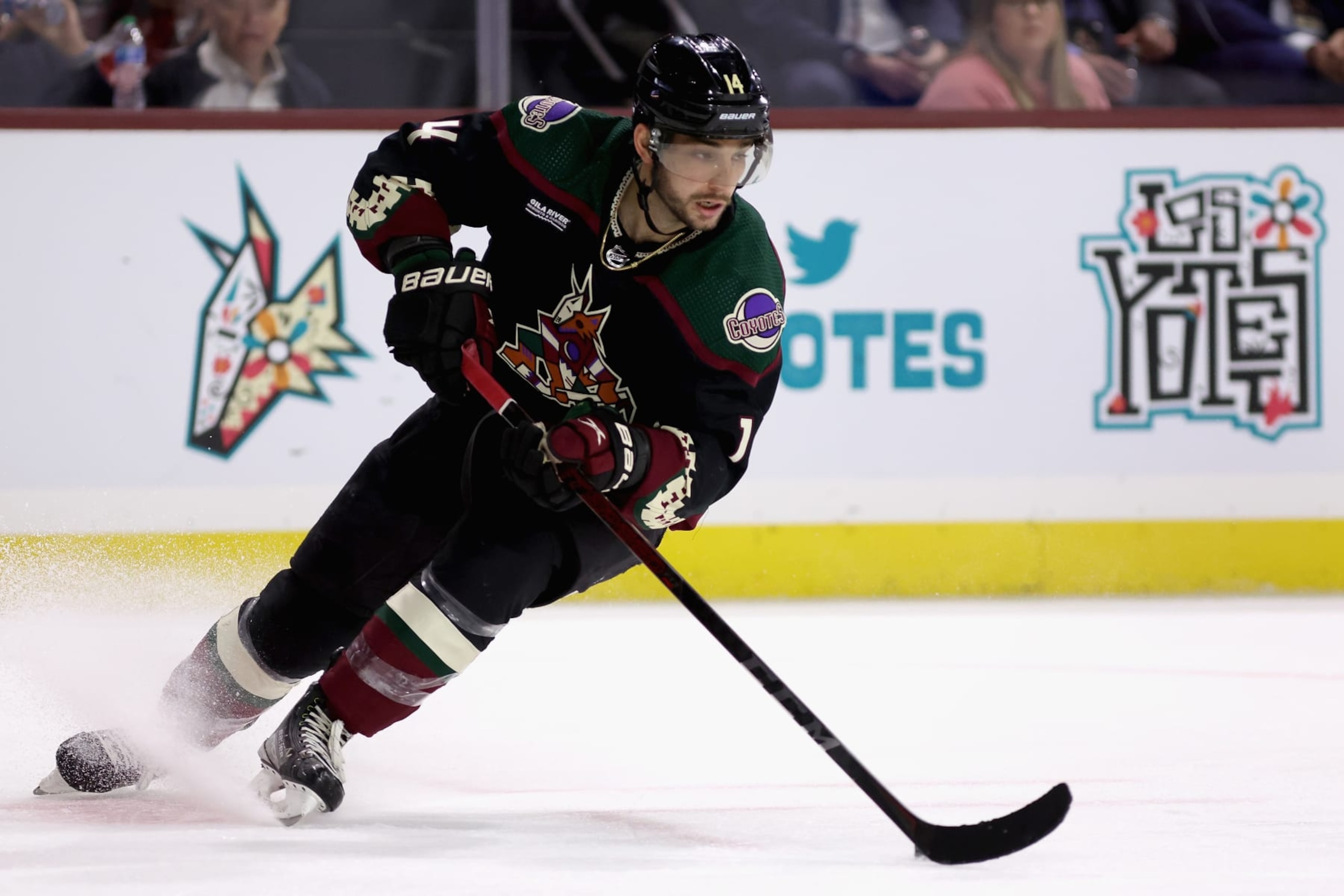 Arizona Coyotes defenseman Shayne Gostisbehere. Arizona Coyotes defenseman Shayne Gostisbehere.