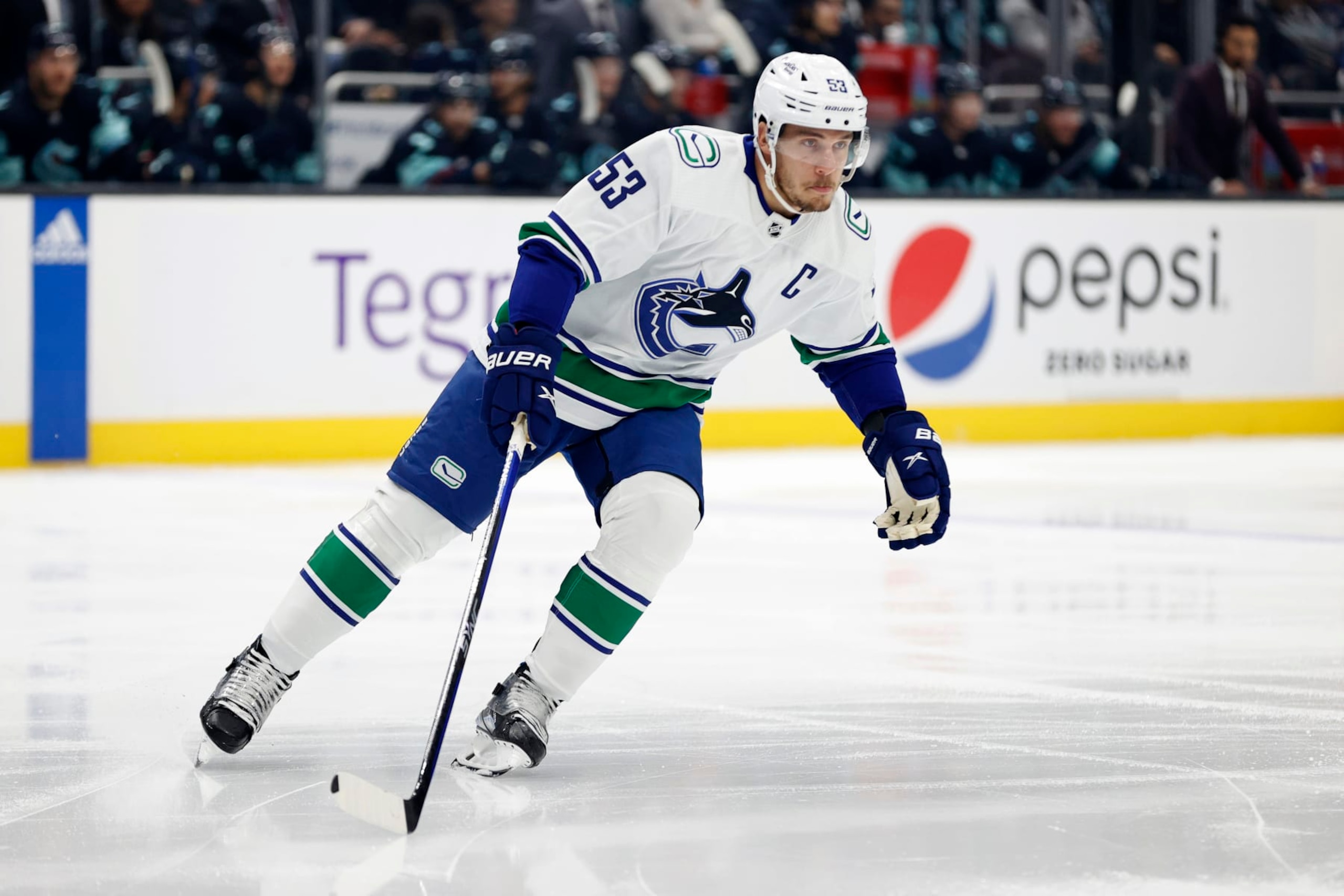 Vancouver Canucks captain Bo Horvat. Vancouver Canucks captain Bo Horvat.