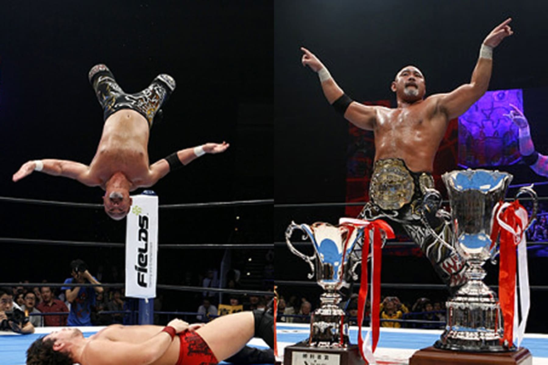 Keiji Muto wins the IWGP Heavyweight Championship for the fourth and final time 