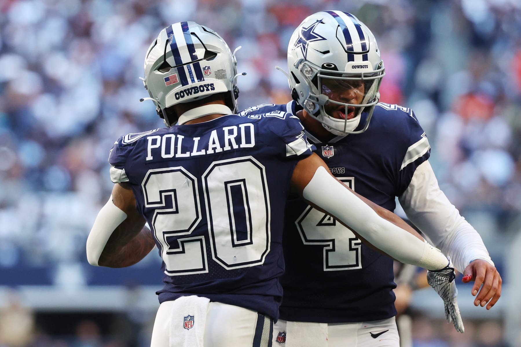 Tony Pollard and Dak Prescott