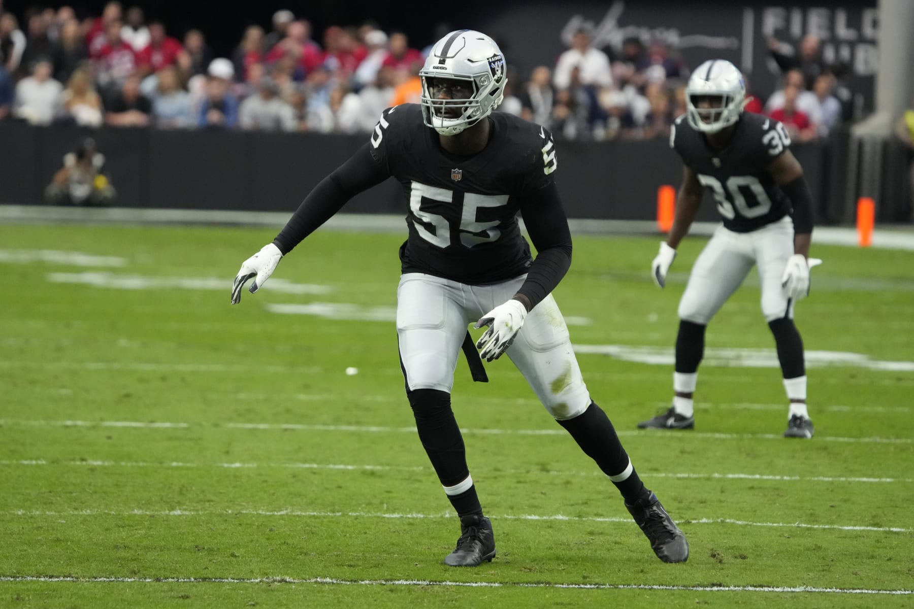 Chandler Jones has not helped elevate the Raiders' pass rush. 