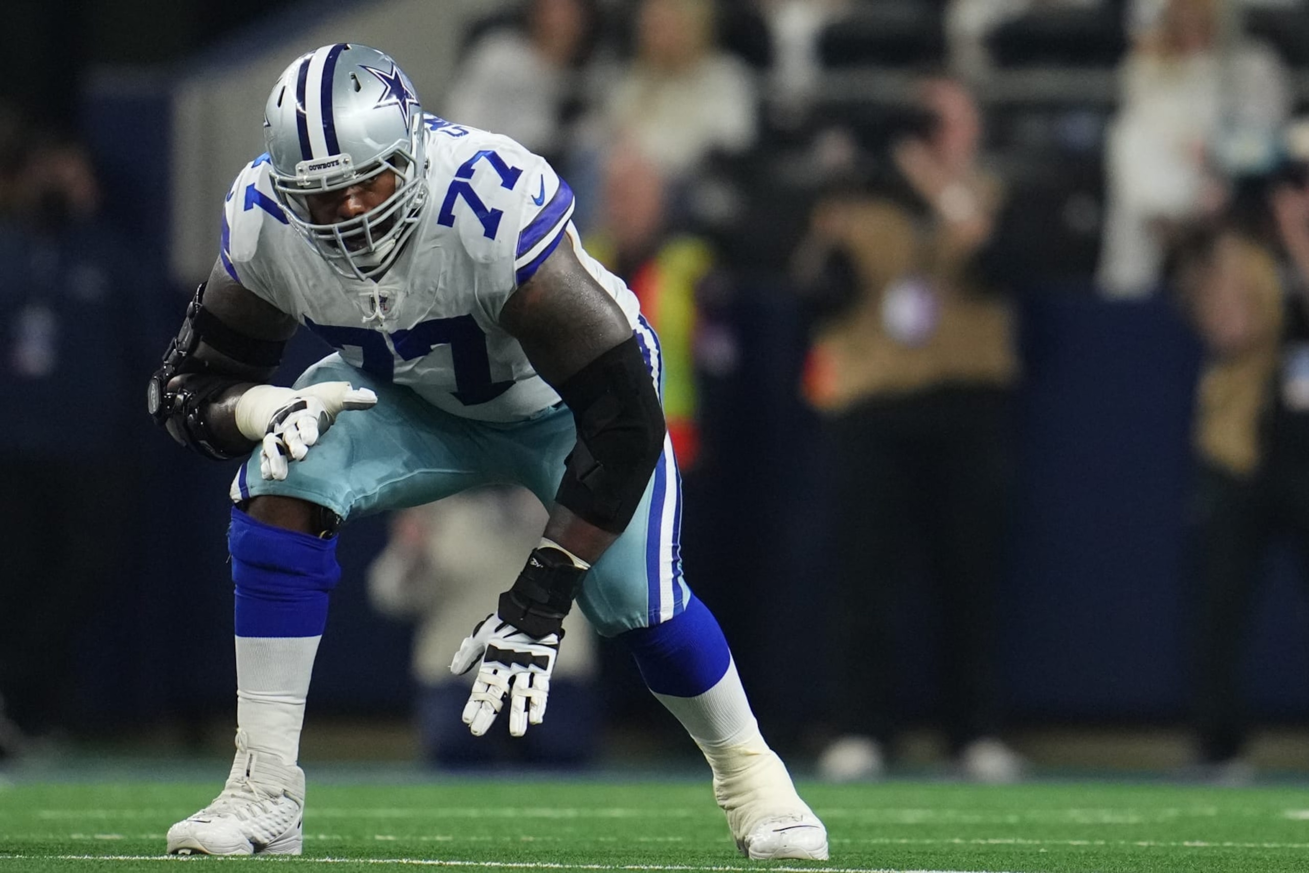 Tyron Smith has yet to play a game this year. 