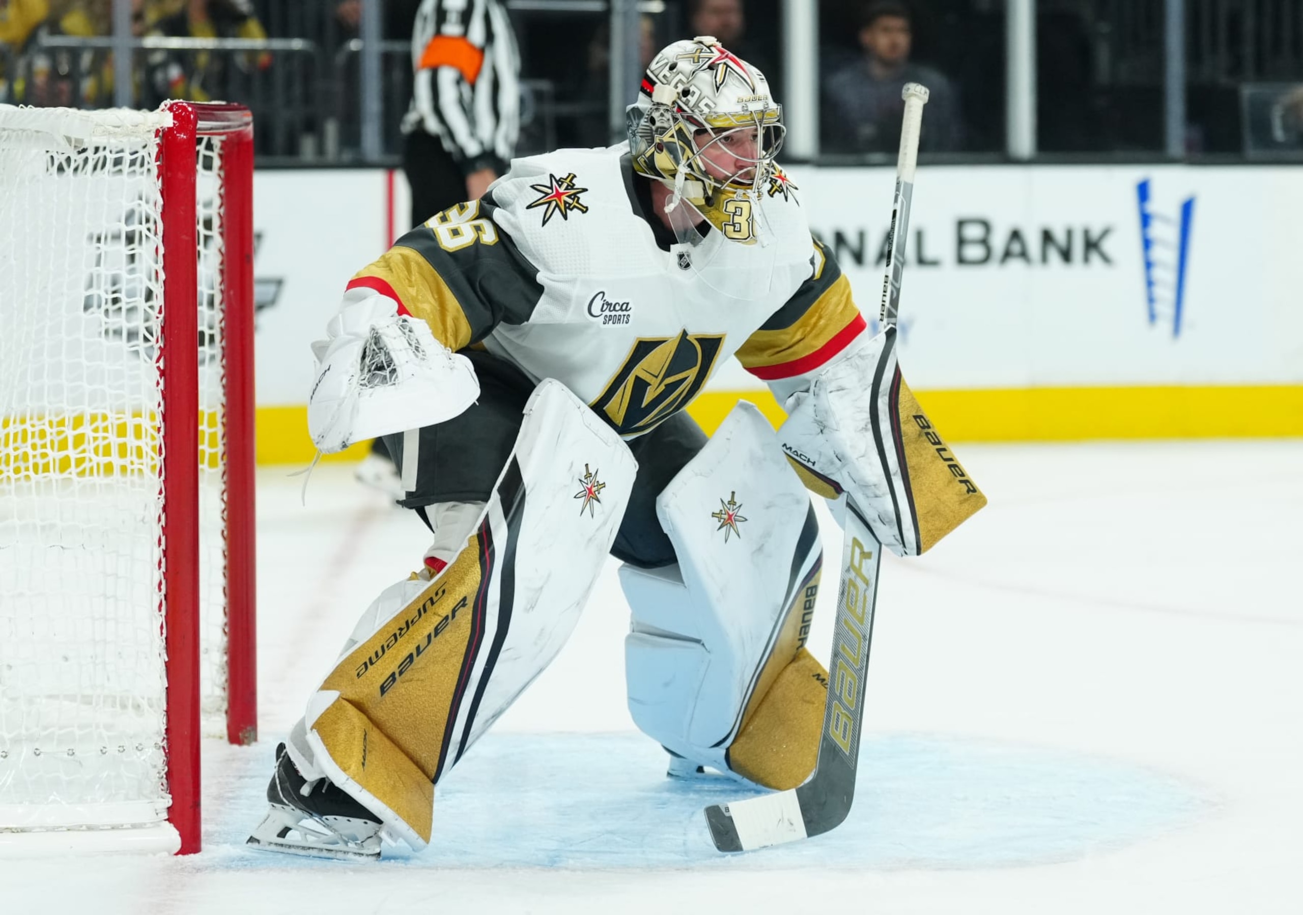 Goalie Logan Thompson has been a surprise early-season star for the Golden Knights.