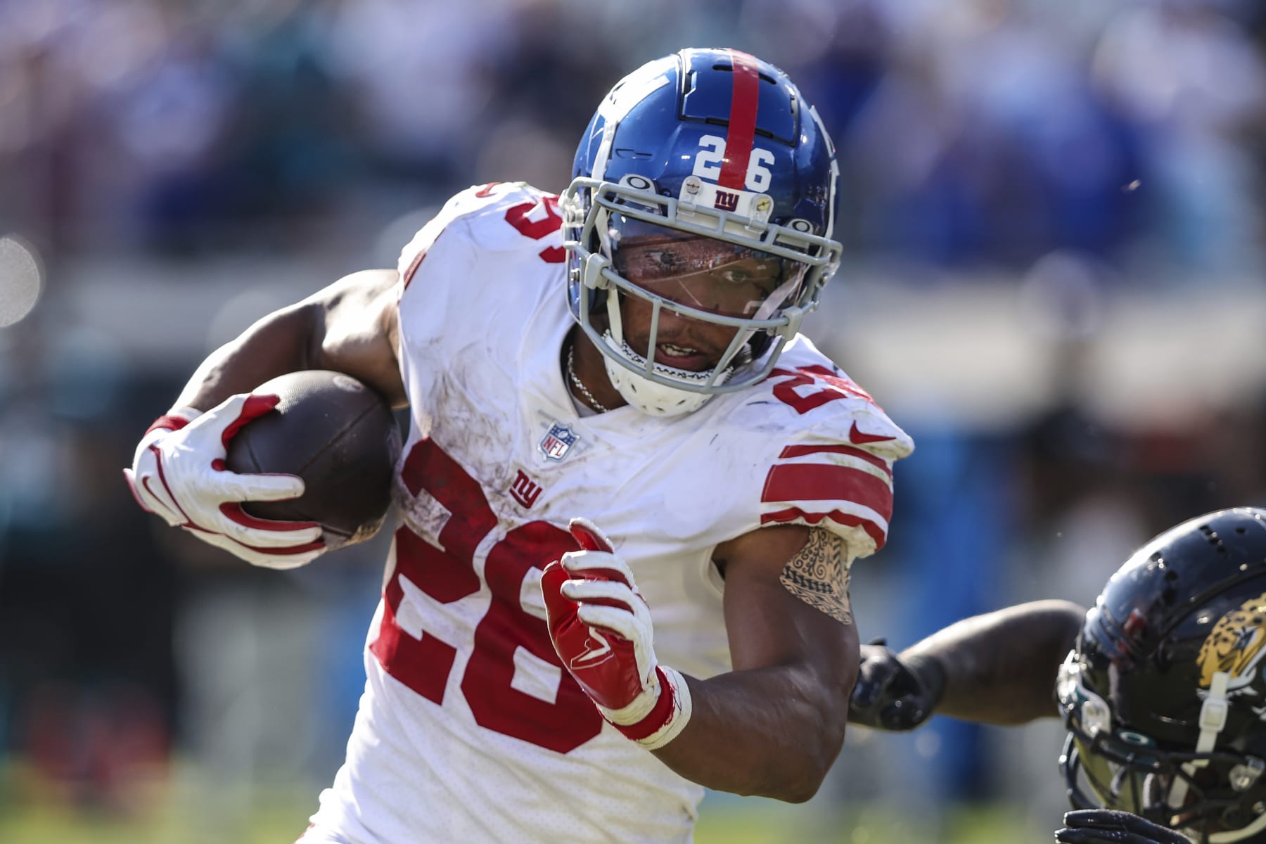 Saquon Barkley is one of the most interesting free agents in the 2023 class. 