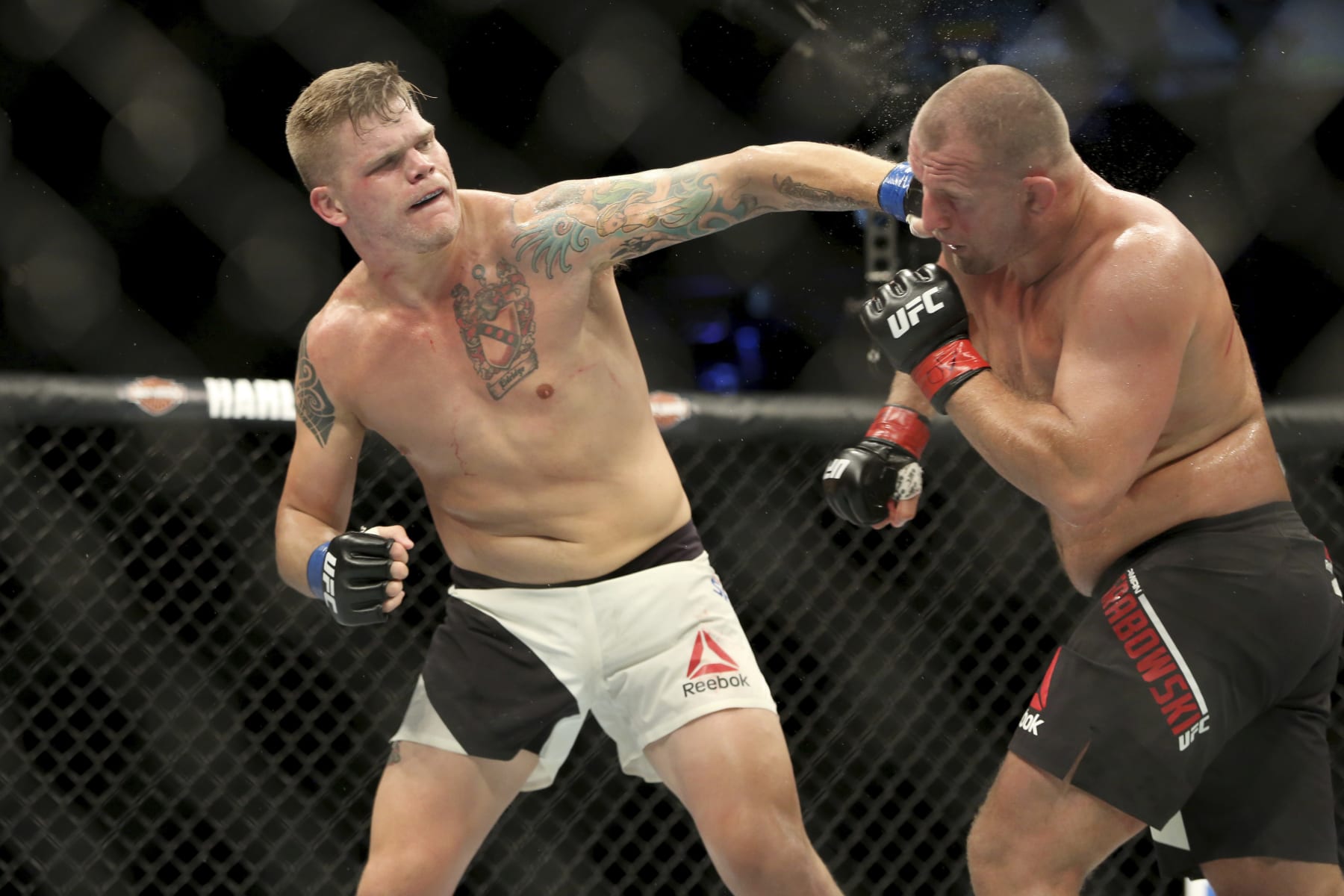 Chase Sherman (left) will look to knock out Josh Parisian on the main card. 