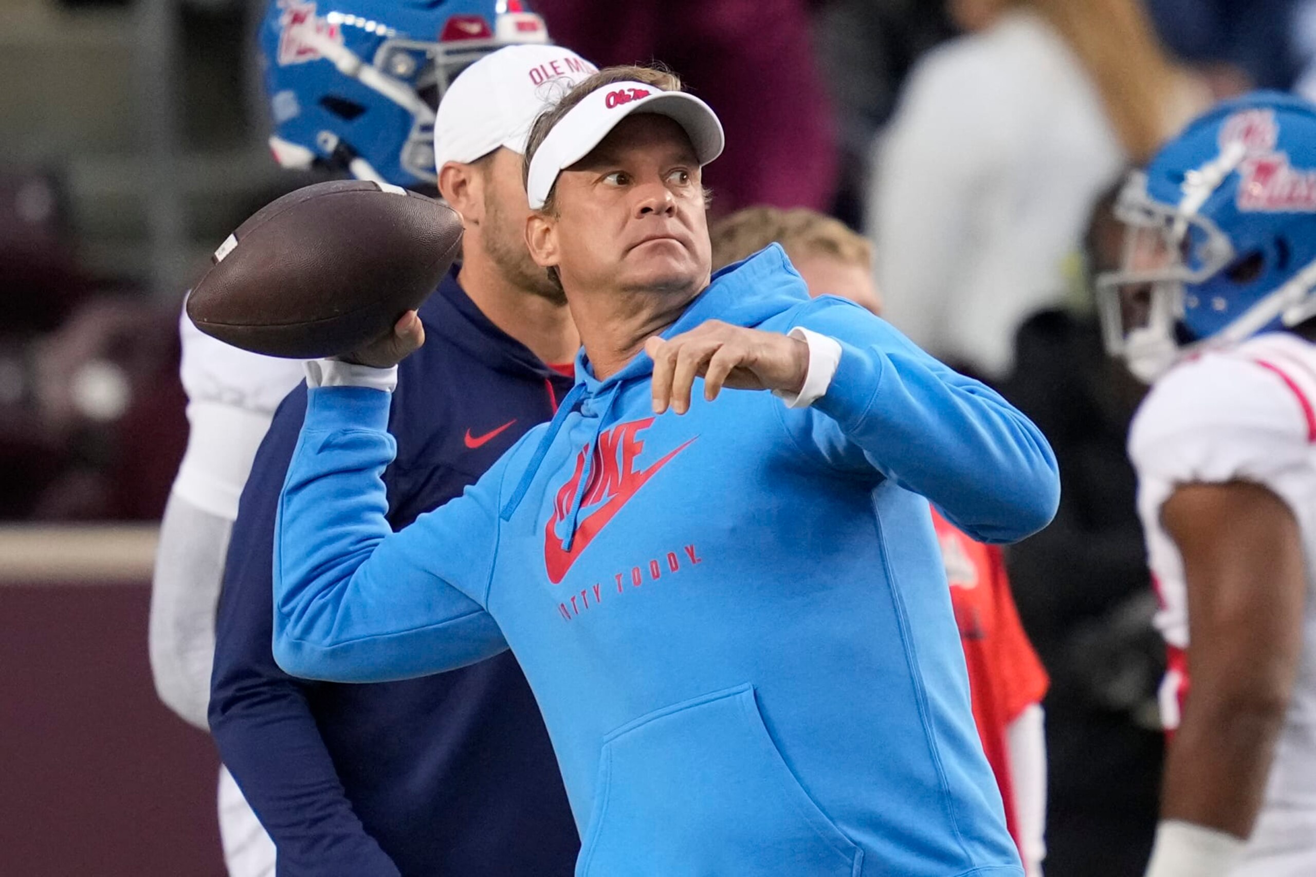Ole Miss head coach Lane Kiffin