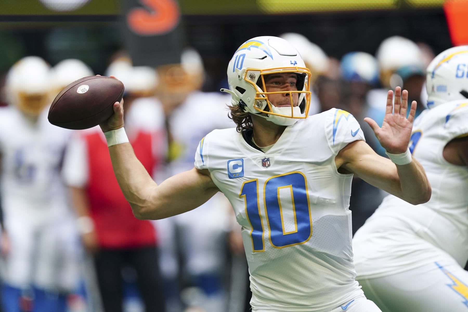 Justin Herbert has led a Chargers offense that has been plagued with injuries. 