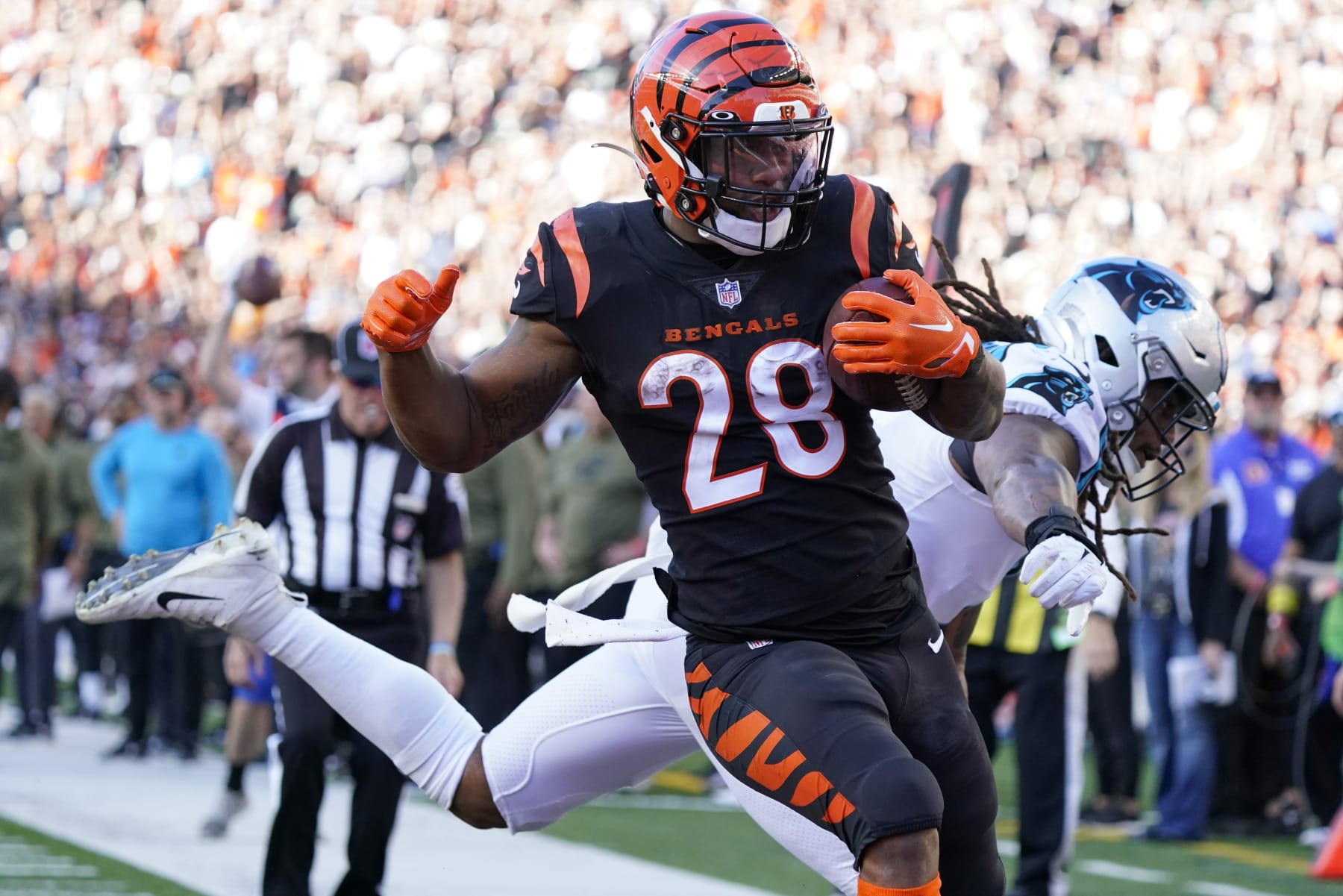 Joe Mixon's breakout performance against the Carolina Panthers highlights how dangerous the Bengals can be. 