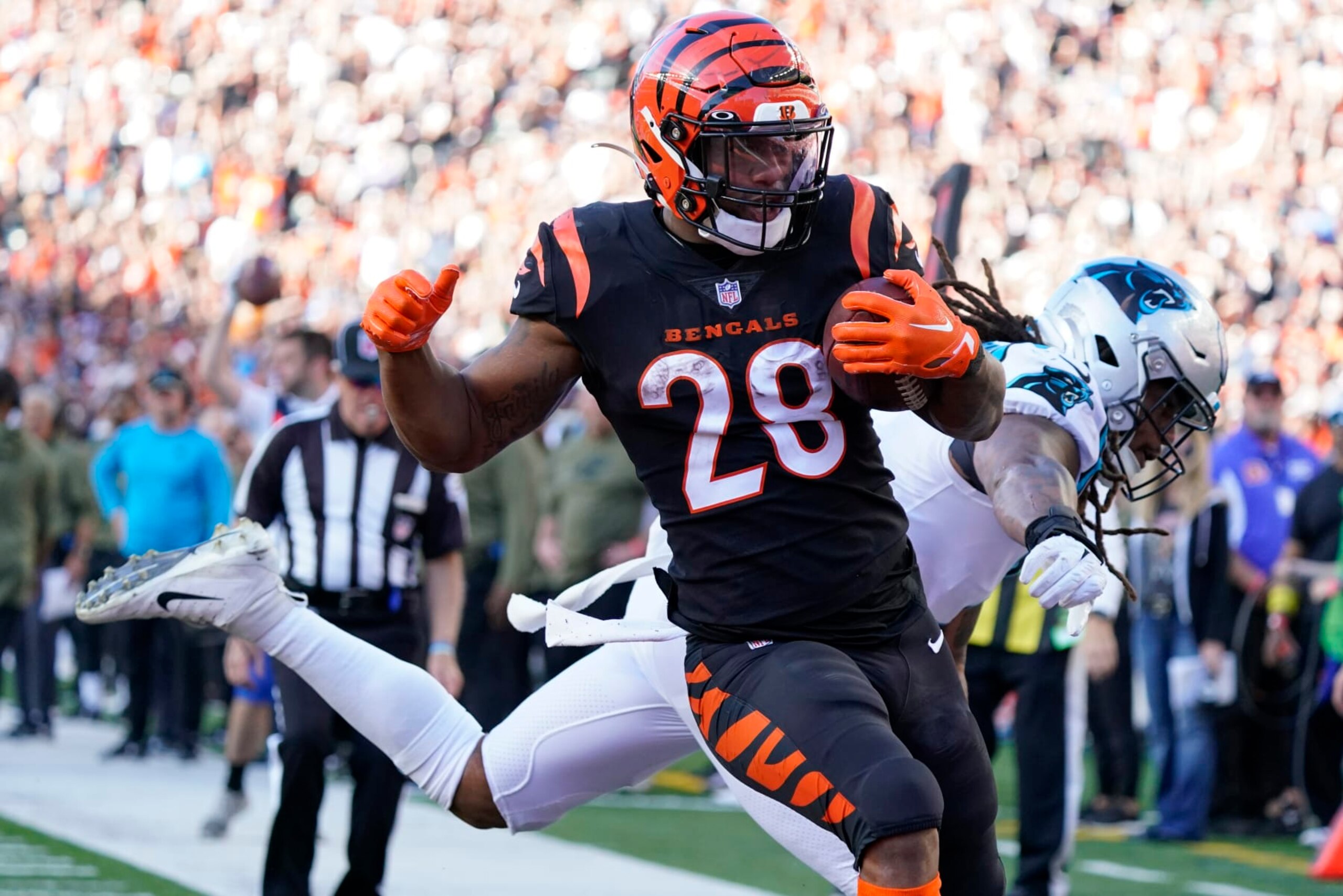 Joe Mixon's breakout performance against the Carolina Panthers highlights how dangerous the Bengals can be. Joe Mixon's breakout performance against the Carolina Panthers highlights how dangerous the Bengals can be.