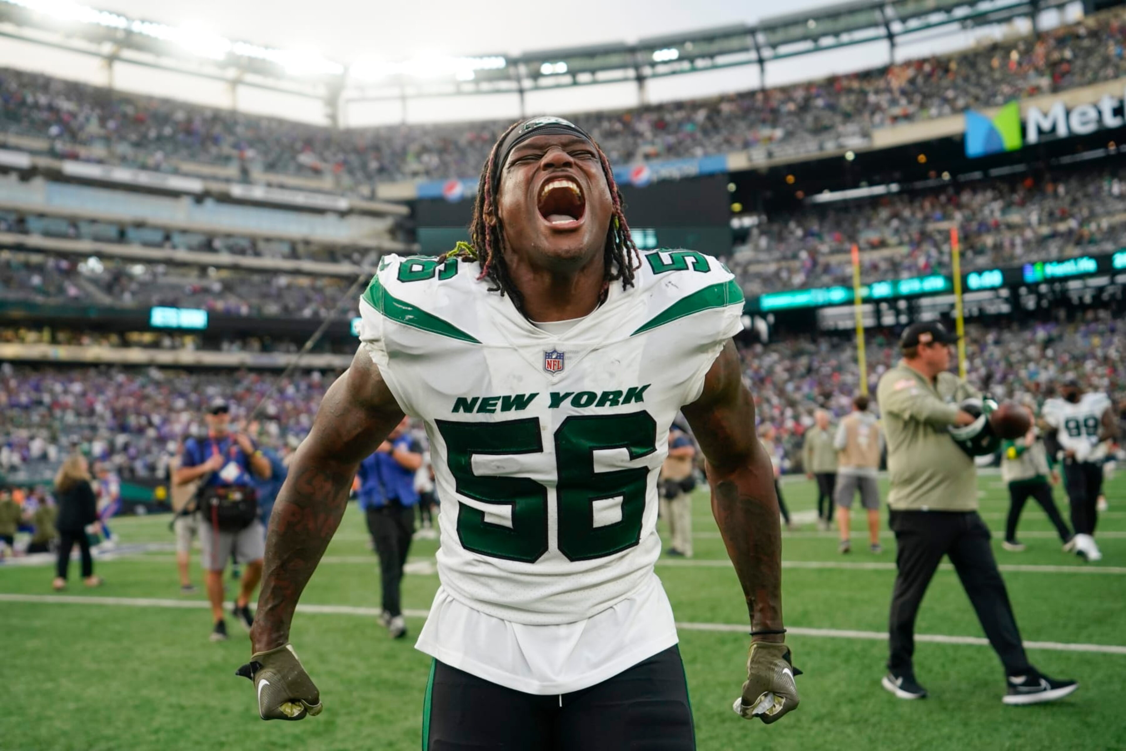 Jets LB Quincy Williams Jets LB Quincy Williams