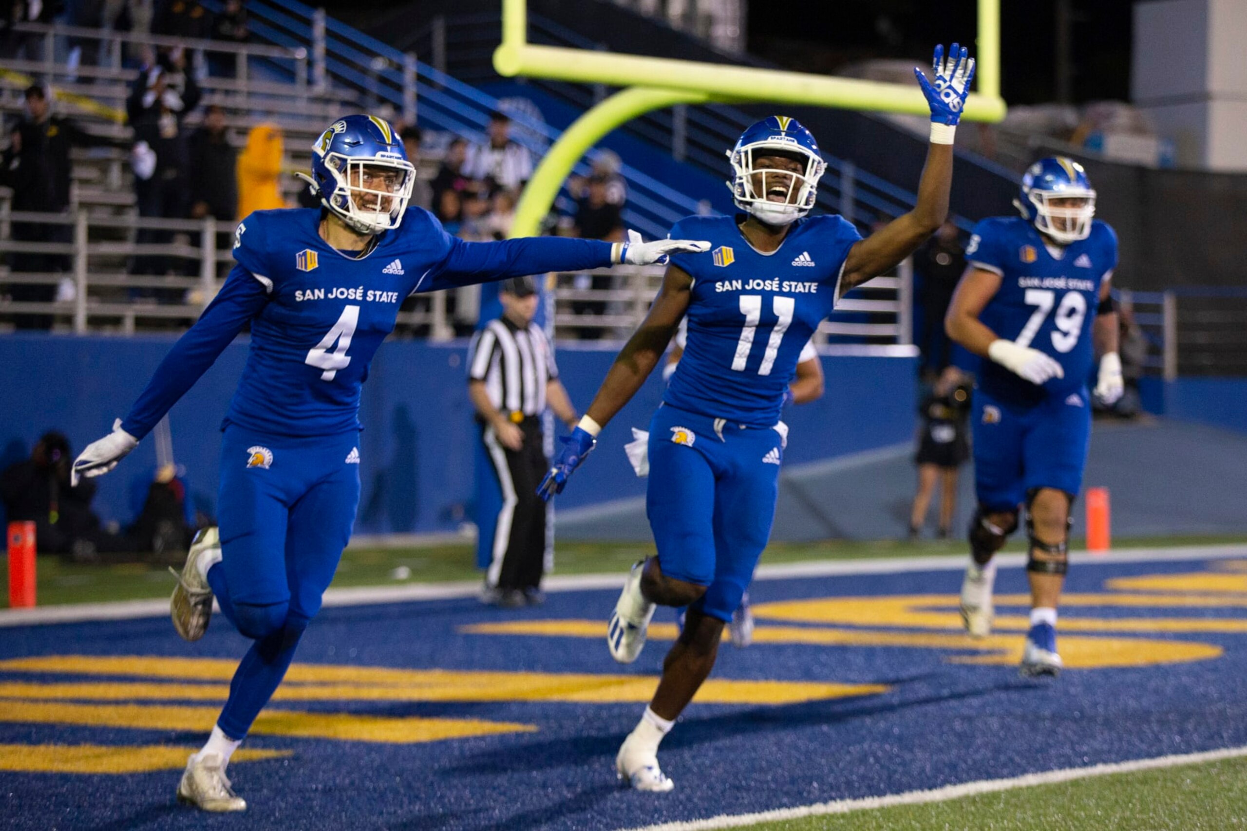 San Josรฉ State wide receivers Elijah Cooks and Justin Lockhart San Josรฉ State wide receivers Elijah Cooks and Justin Lockhart