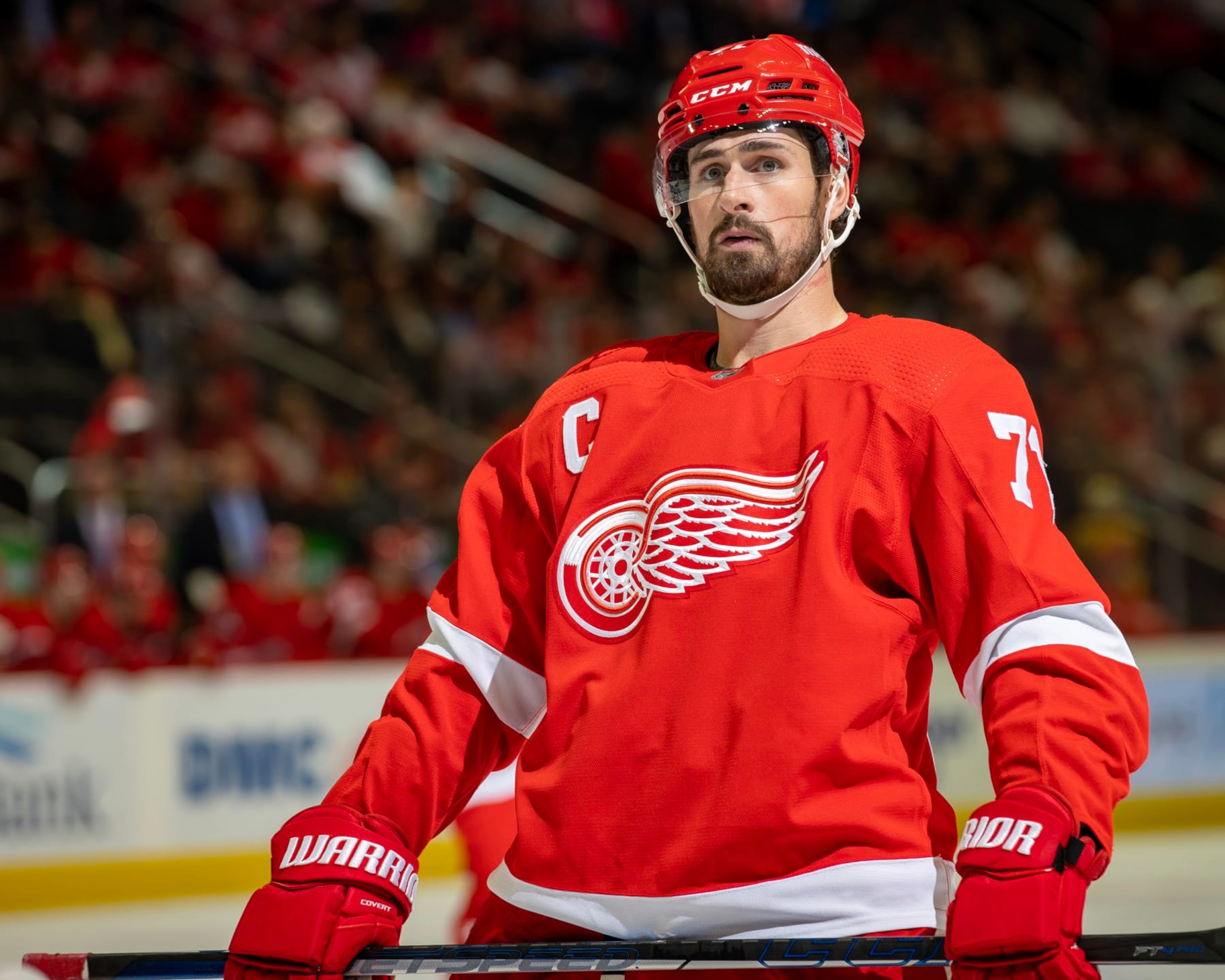 Detroit Red Wings captain Dylan Larkin.