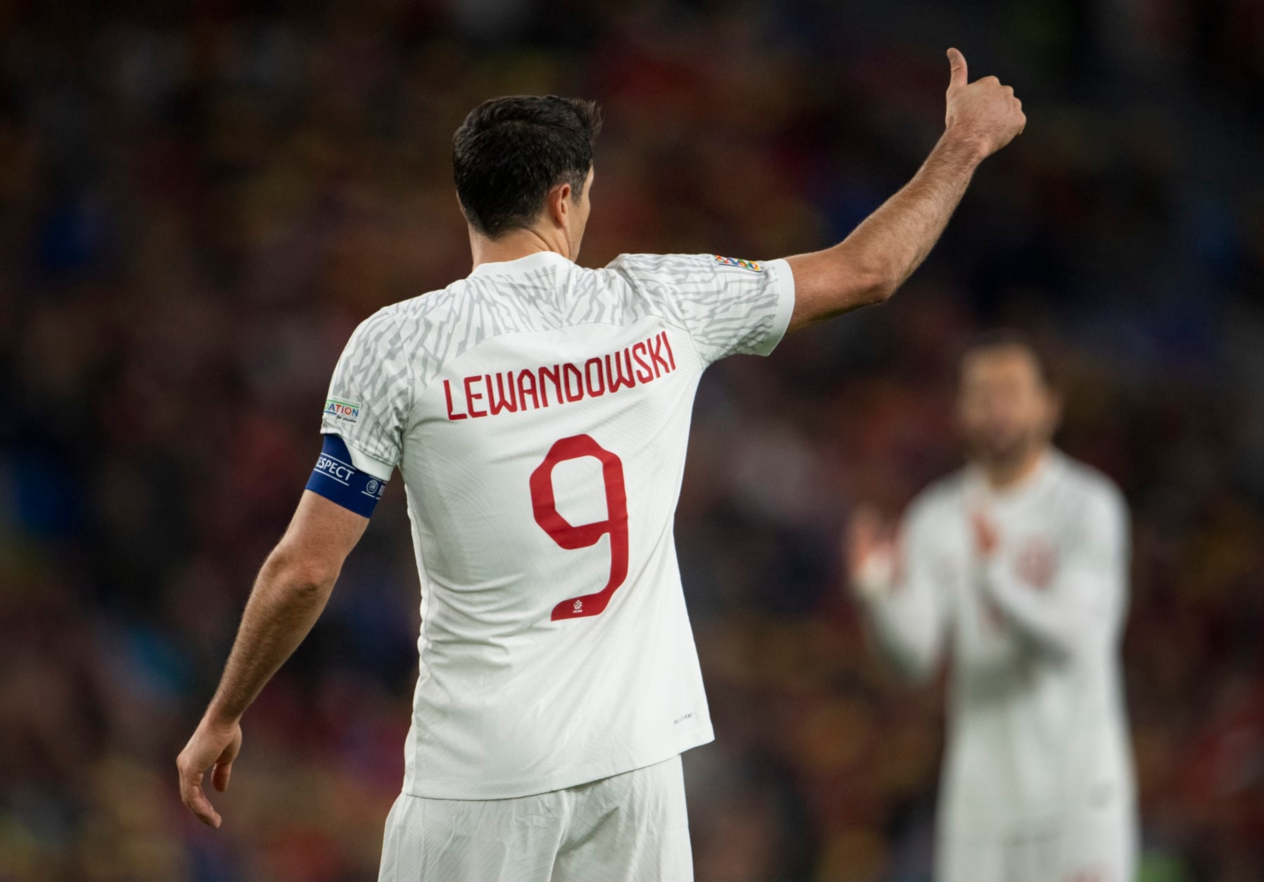 CARDIFF, WALES - SEPTEMBER 25: Robert Lewandowski of Poland during the UEFA Nations League League A Group 4 match between Wales and Poland at Cardiff City Stadium on September 25, 2022 in Cardiff, Wales. (Photo by Visionhaus/Getty Images) CARDIFF, WALES - SEPTEMBER 25: Robert Lewandowski of Poland during the UEFA Nations League League A Group 4 match between Wales and Poland at Cardiff City Stadium on September 25, 2022 in Cardiff, Wales. (Photo by Visionhaus/Getty Images)