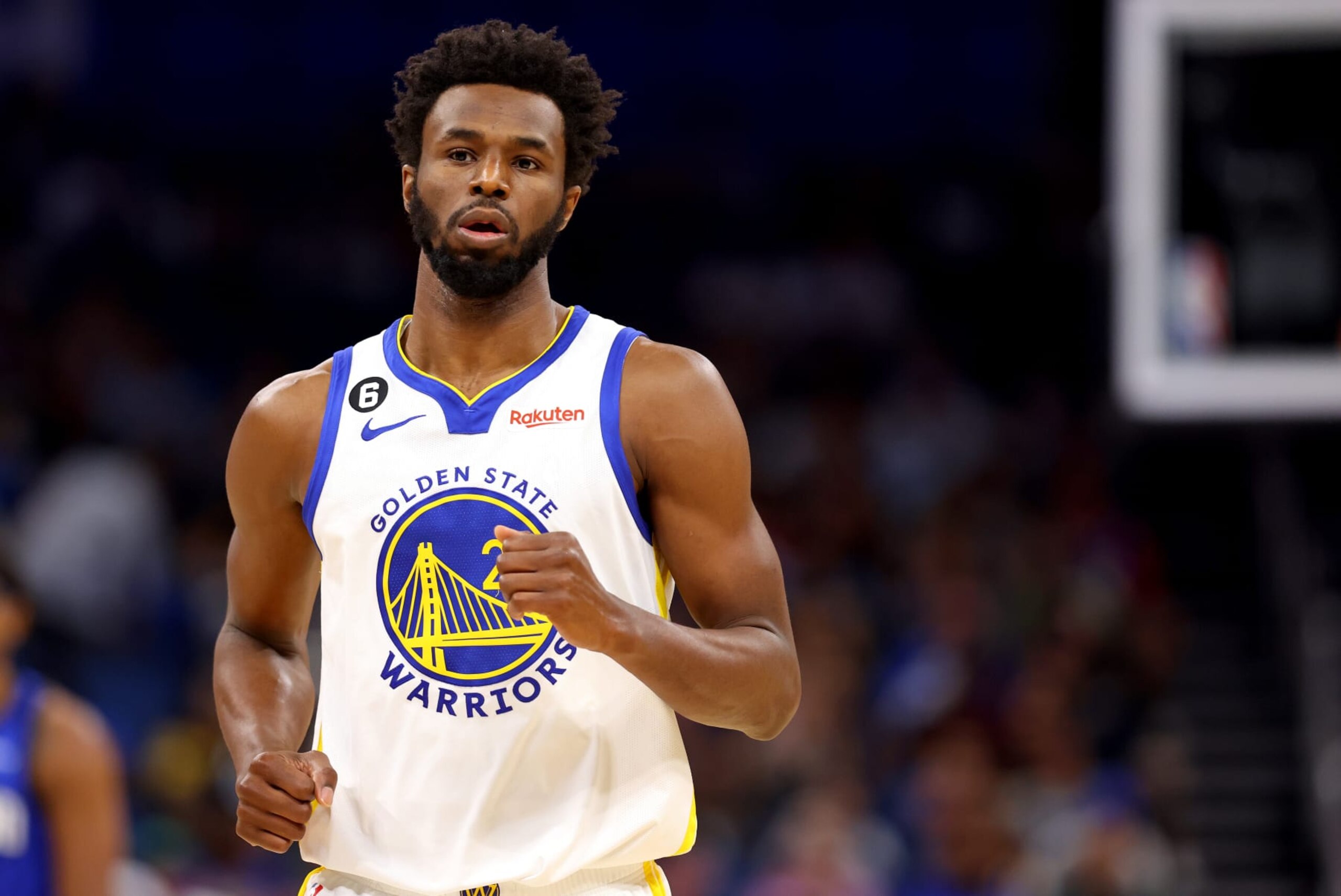 ORLANDO, FLORIDA - NOVEMBER 03: Andrew Wiggins #22 of the Golden State Warriors looks on during a game against the Orlando Magic at Amway Center on November 03, 2022 in Orlando, Florida. NOTE TO USER: User expressly acknowledges and agrees that, by downloading and or using this photograph, User is consenting to the terms and conditions of the Getty Images License Agreement. (Photo by Mike Ehrmann/Getty Images) ORLANDO, FLORIDA - NOVEMBER 03: Andrew Wiggins #22 of the Golden State Warriors looks on during a game against the Orlando Magic at Amway Center on November 03, 2022 in Orlando, Florida. NOTE TO USER: User expressly acknowledges and agrees that, by downloading and or using this photograph, User is consenting to the terms and conditions of the Getty Images License Agreement. (Photo by Mike Ehrmann/Getty Images)