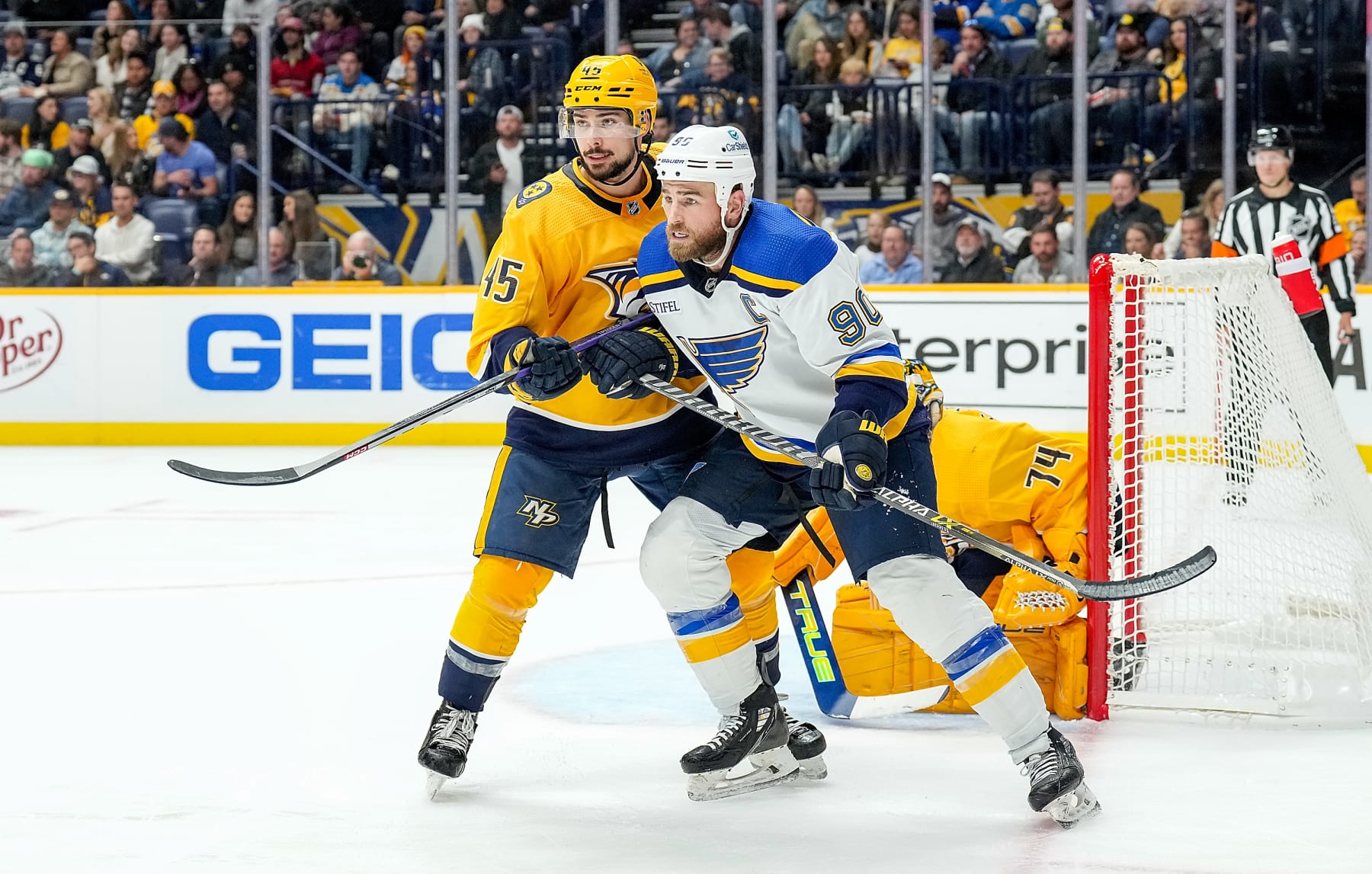 Nashville Predators and St. Louis Blues. 