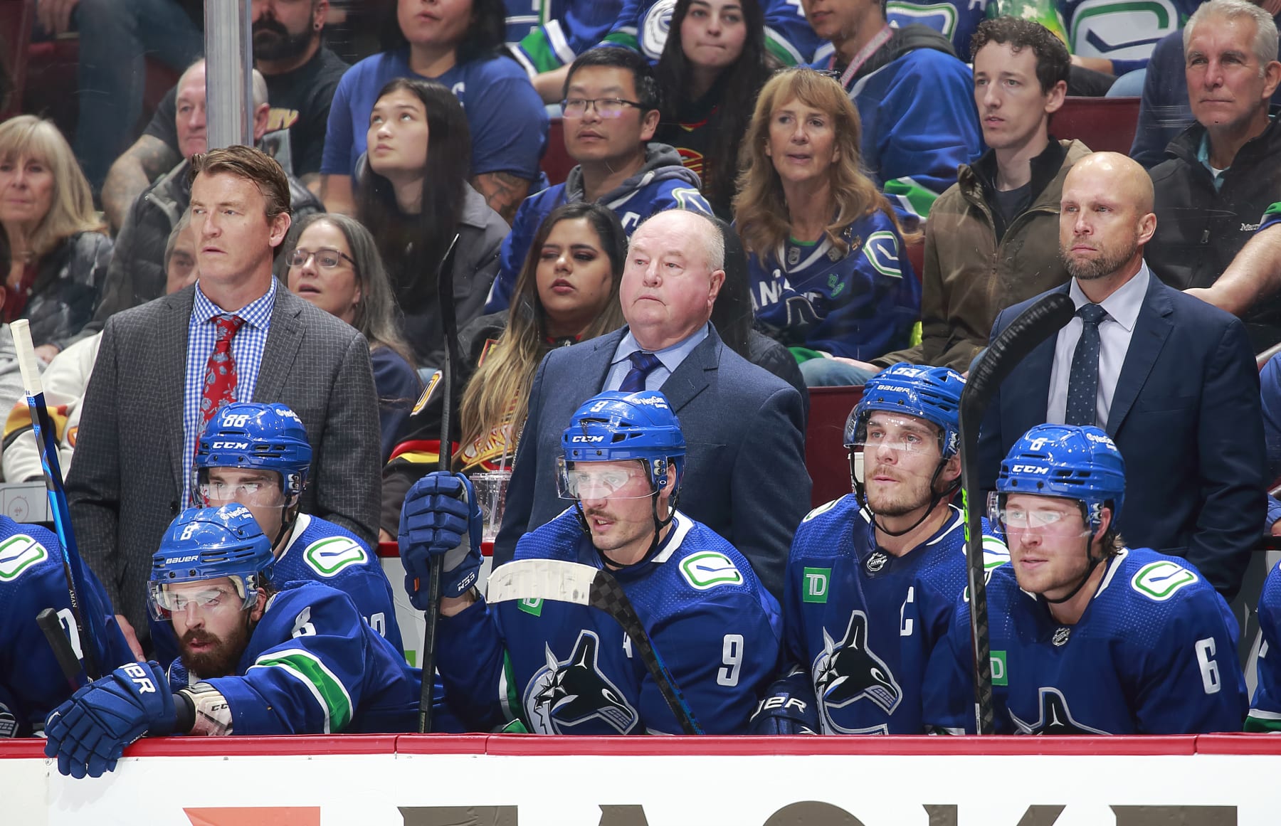 Vancouver Canucks head coach Bruce Boudreau.