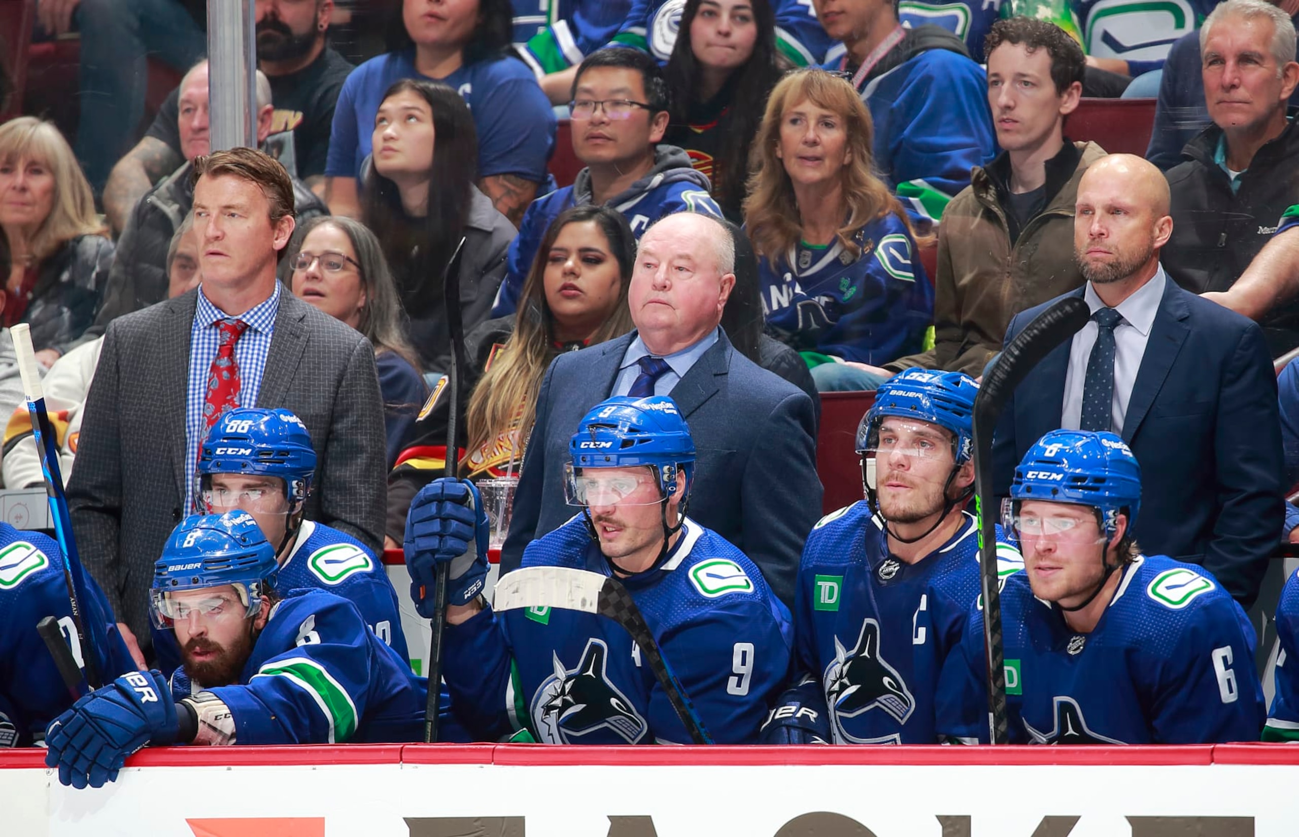 Vancouver Canucks head coach Bruce Boudreau.