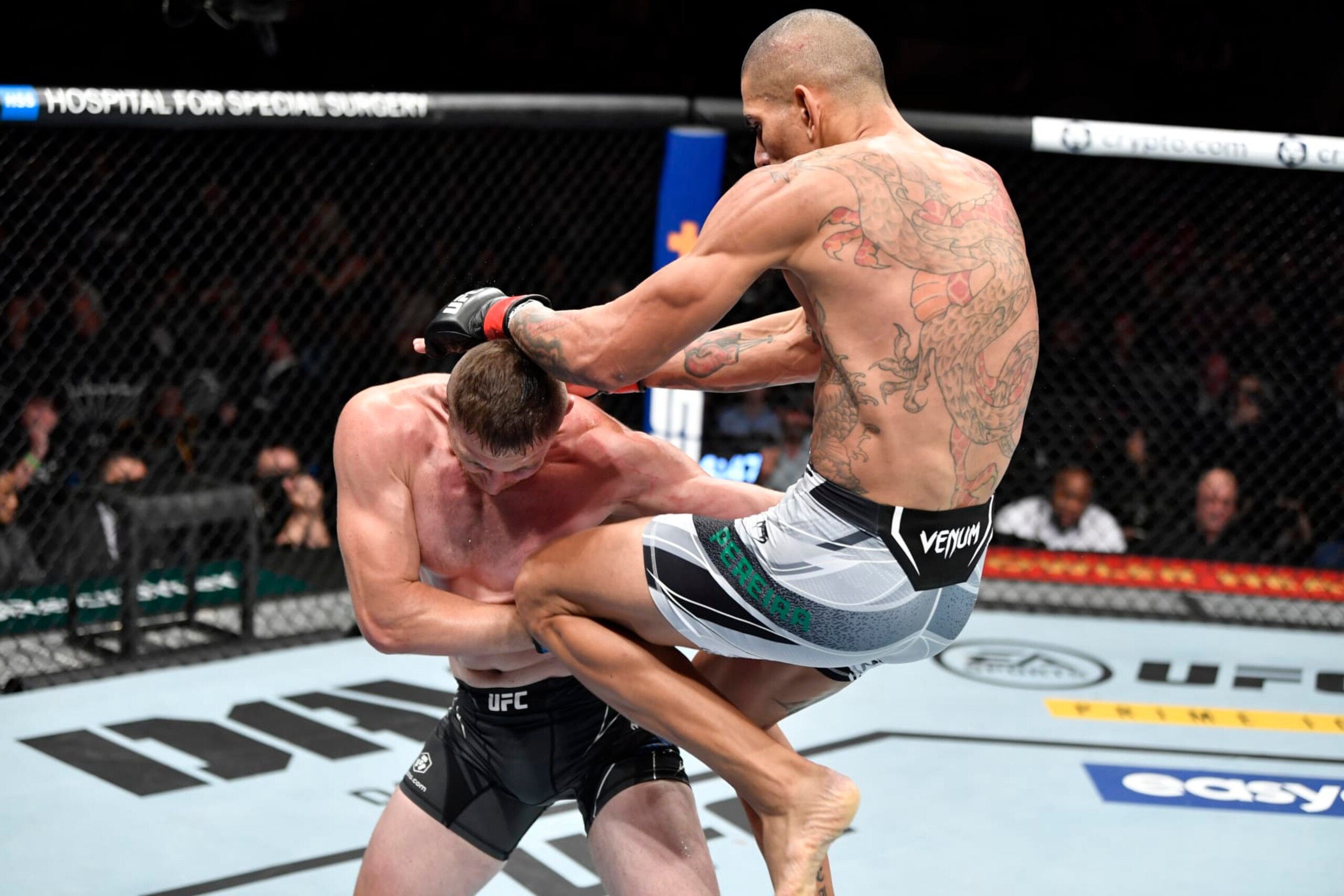 Pereira made his UFC debut with a flying-knee finish of Andreas Michailidis last November at Madison Square Garden.