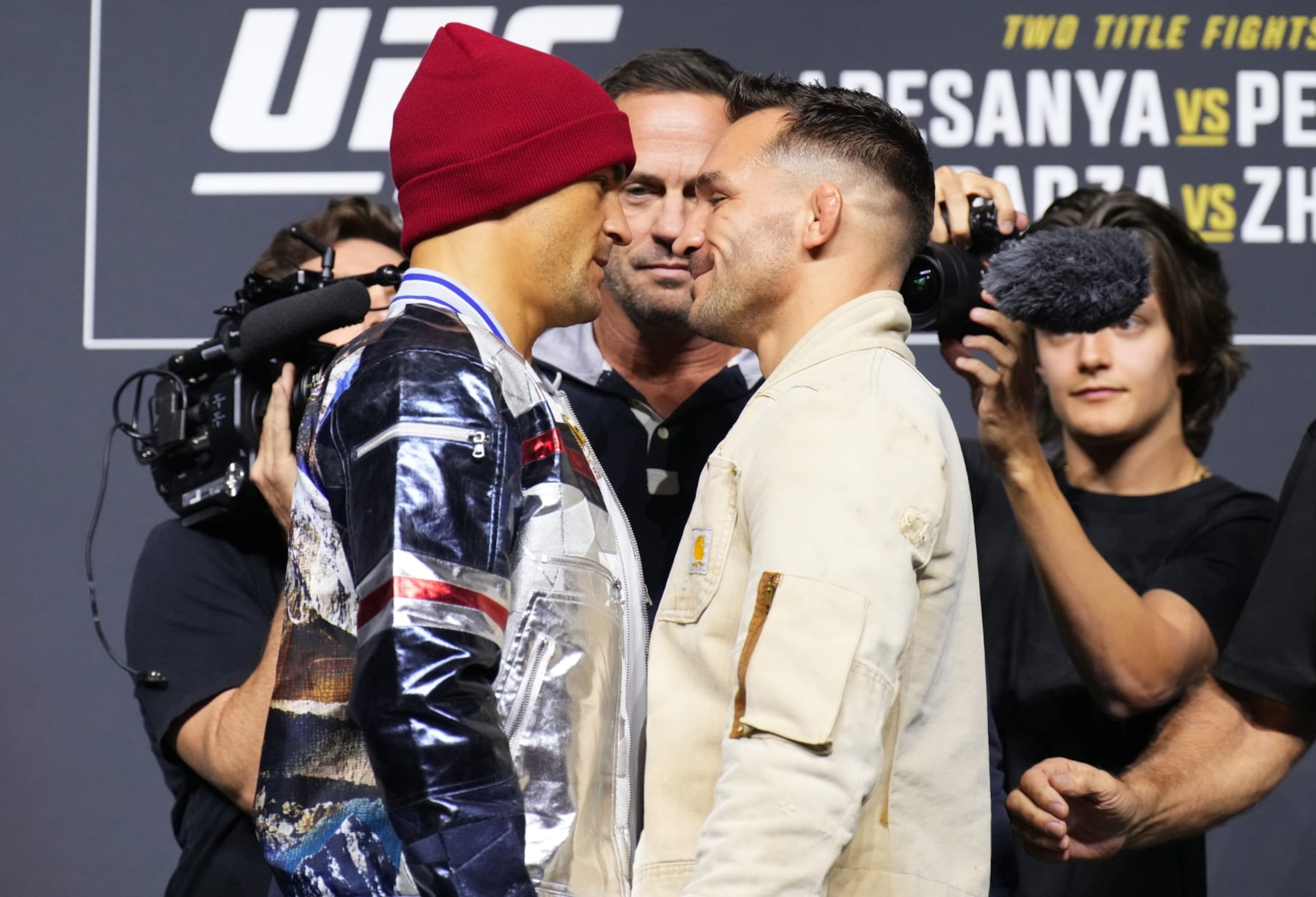 The lightweight battle between Dustin Poirier and Michael Chandler could be the Fight of the Night. The lightweight battle between Dustin Poirier and Michael Chandler could be the Fight of the Night.
