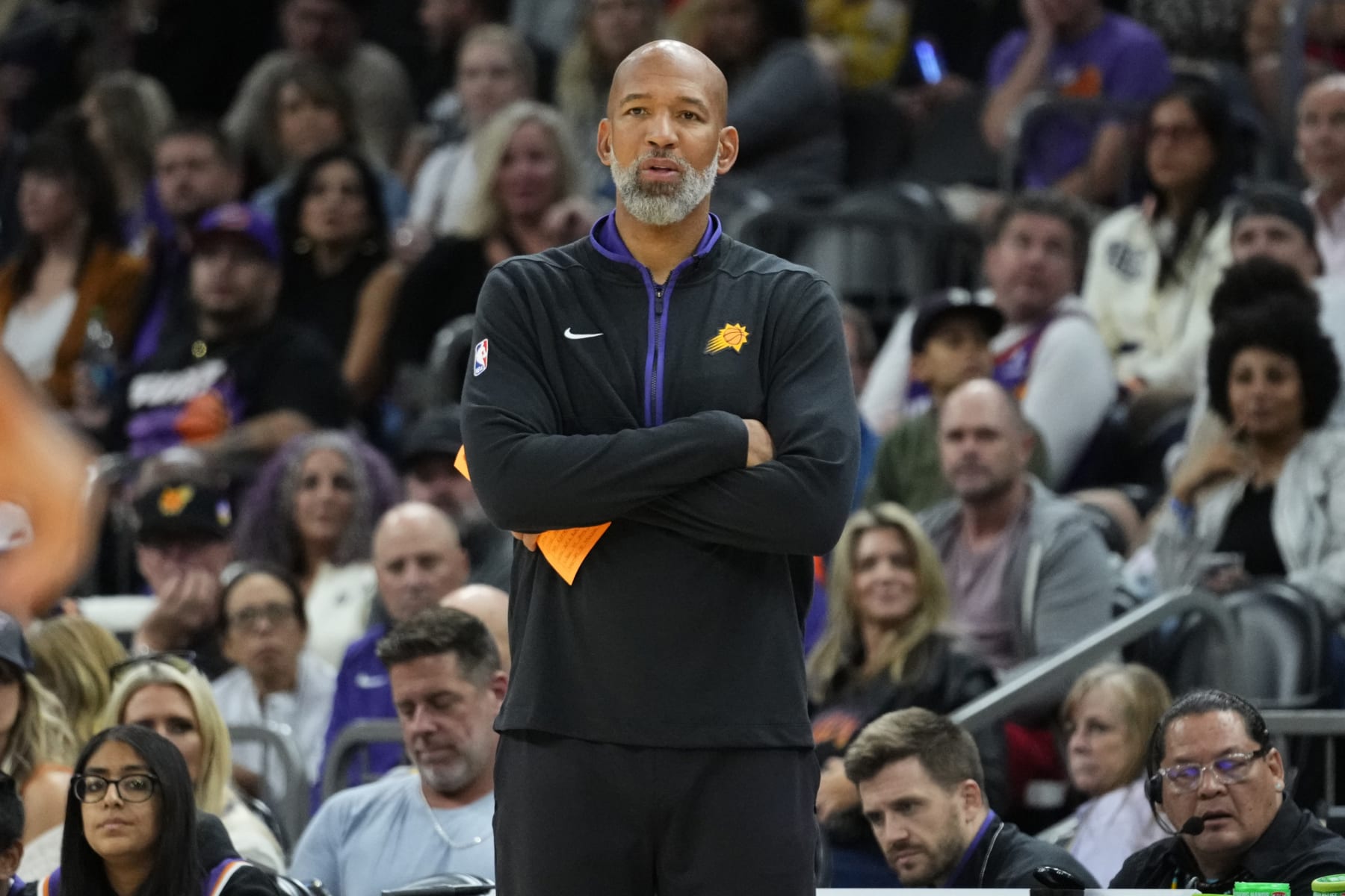 Phoenix Suns head coach Monty Williams during the second half of an NBA basketball game against the Minnesota Timberwolves, Tuesday, Nov. 1, 2022, in Phoenix. (AP Photo/Matt York)