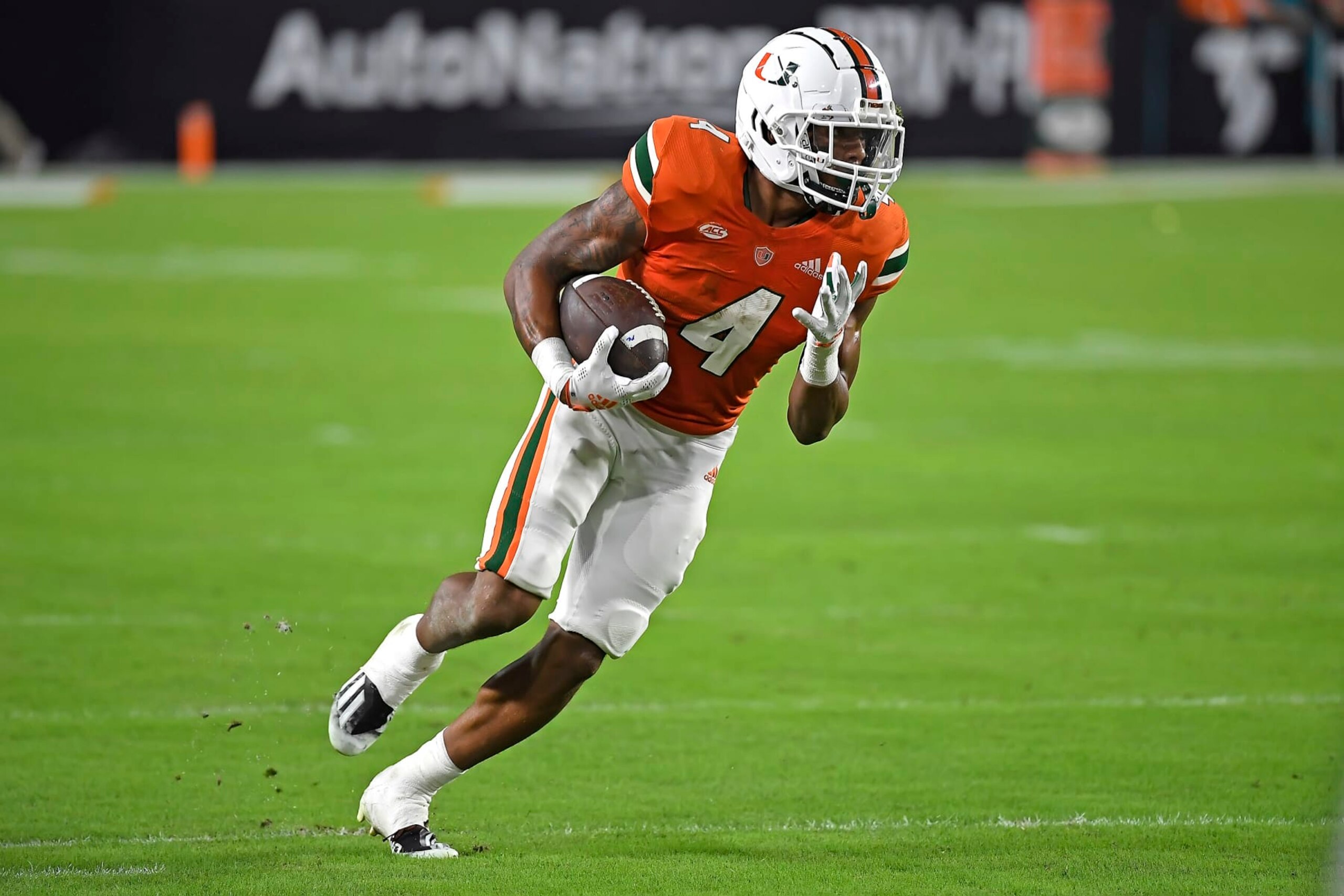 Miami's Jaylan Knighton Miami's Jaylan Knighton