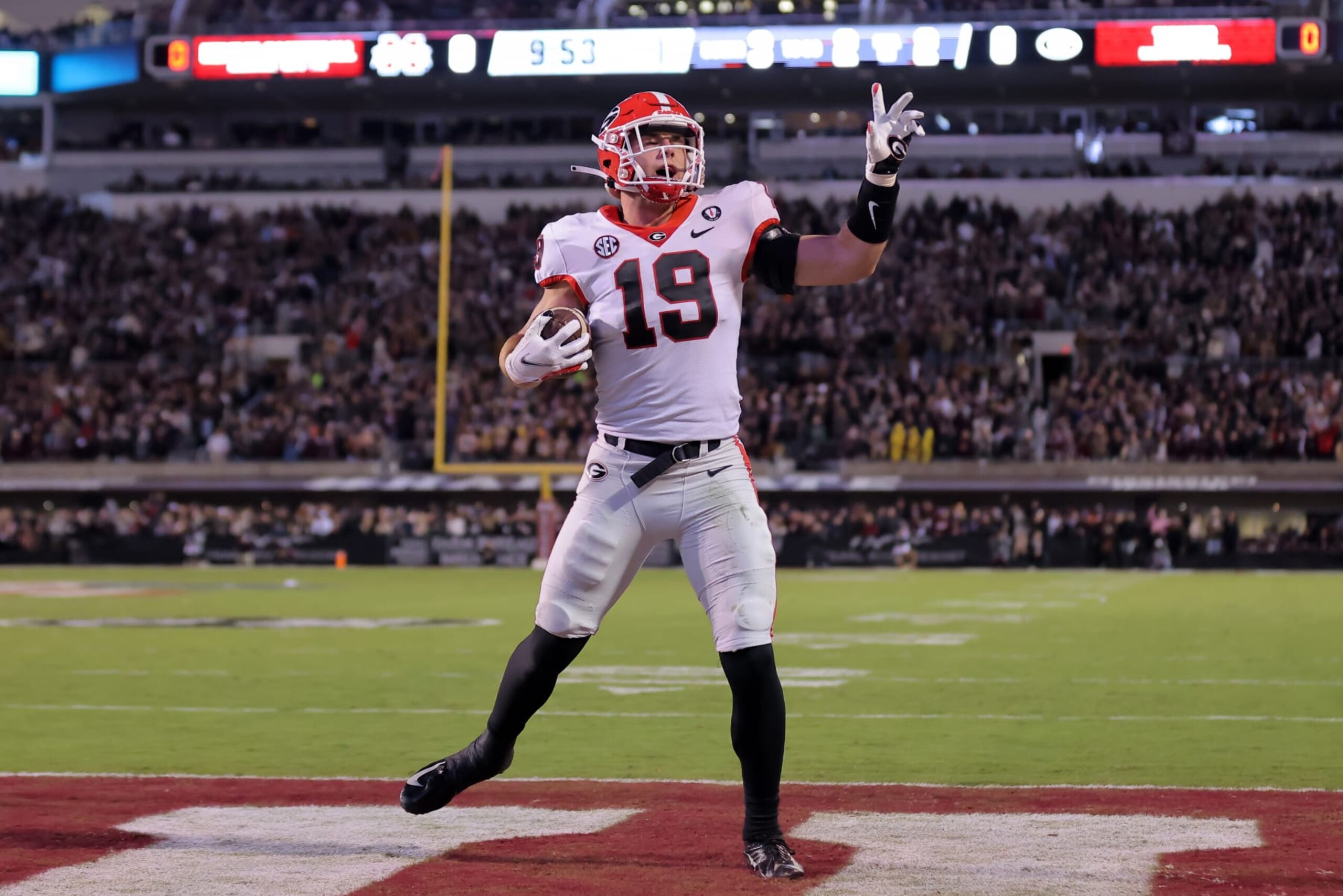 Brock Bowers and the Georgia Bulldogs remain No. 1. Brock Bowers and the Georgia Bulldogs remain No. 1.
