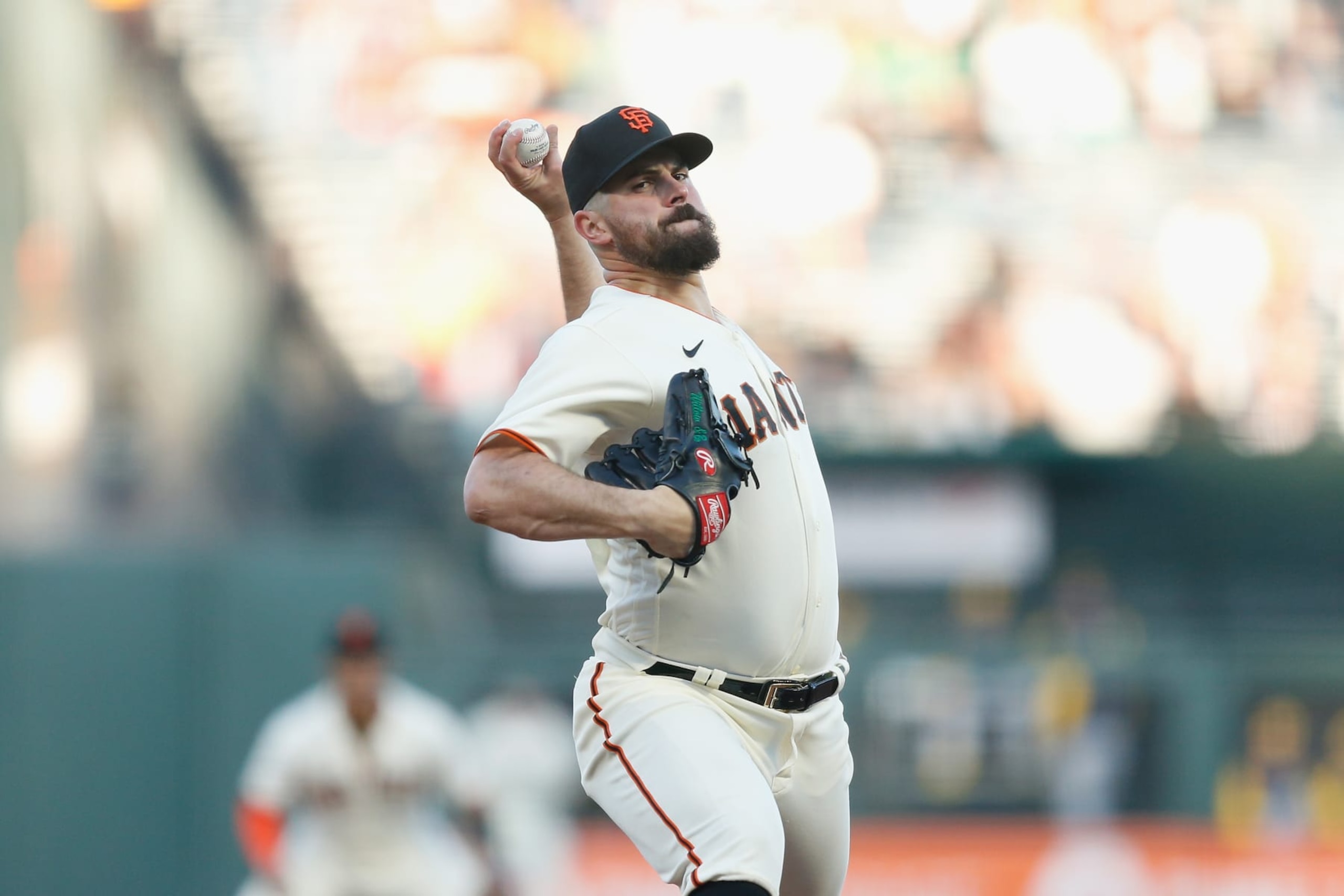 SAN FRANCISCO, CALIFORNIA - JULY 14: Carlos Rodon #16 of the San Francisco Giants pitches against the Milwaukee Brewers at Oracle Park on July 14, 2022 in San Francisco, California. (Photo by Lachlan Cunningham/Getty Images) SAN FRANCISCO, CALIFORNIA - JULY 14: Carlos Rodon #16 of the San Francisco Giants pitches against the Milwaukee Brewers at Oracle Park on July 14, 2022 in San Francisco, California. (Photo by Lachlan Cunningham/Getty Images)