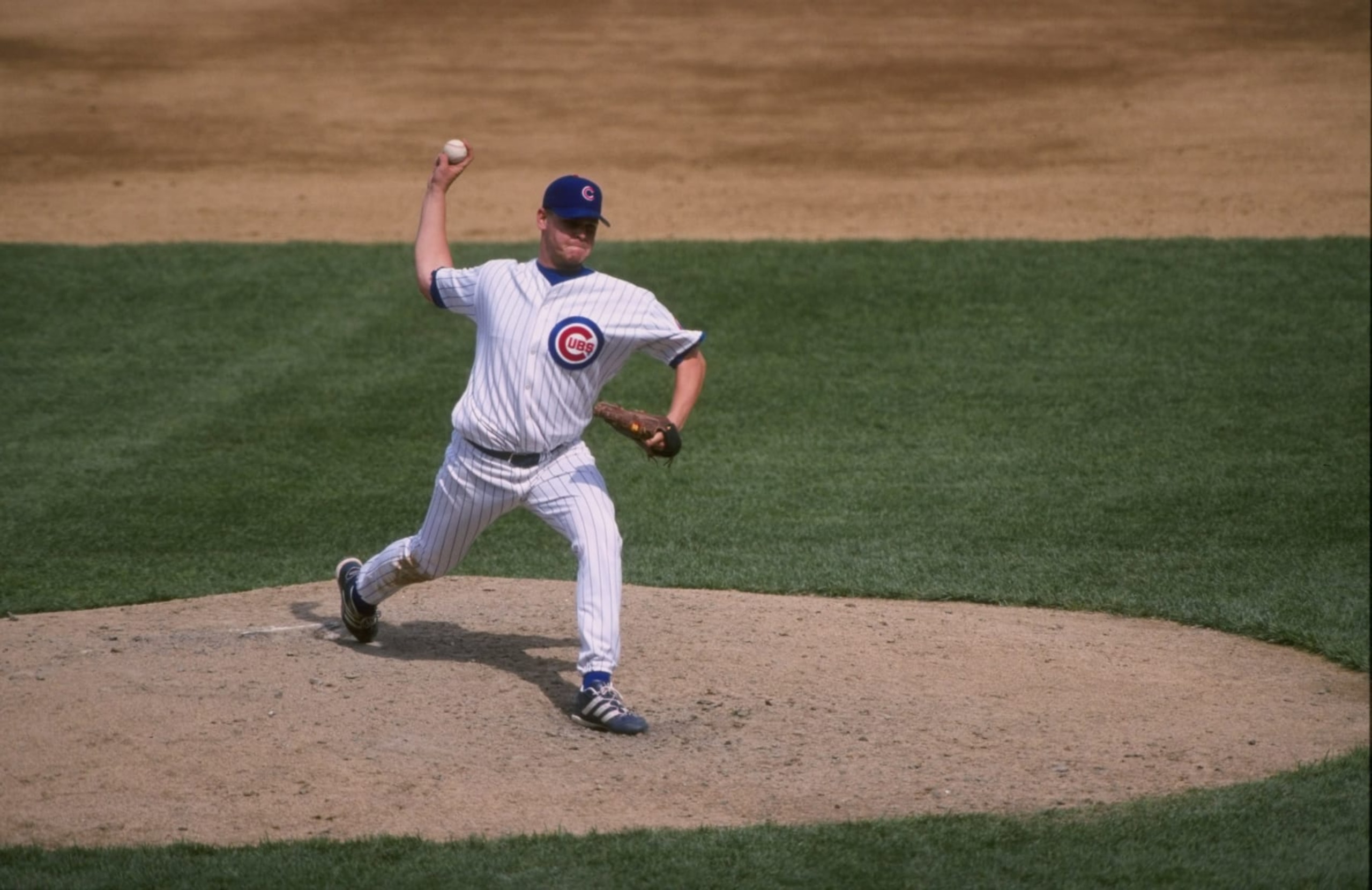 18 Apr 1998: Pitcher Kerry Wood of the Chicago Cubs in action during a game against the Los Angeles Dodgers at Wrigley Field in Chicago, Illinois. The Cubs defeated the Dodgers 8-1. Mandatory Credit: Harry How /Allsport 18 Apr 1998: Pitcher Kerry Wood of the Chicago Cubs in action during a game against the Los Angeles Dodgers at Wrigley Field in Chicago, Illinois. The Cubs defeated the Dodgers 8-1. Mandatory Credit: Harry How /Allsport