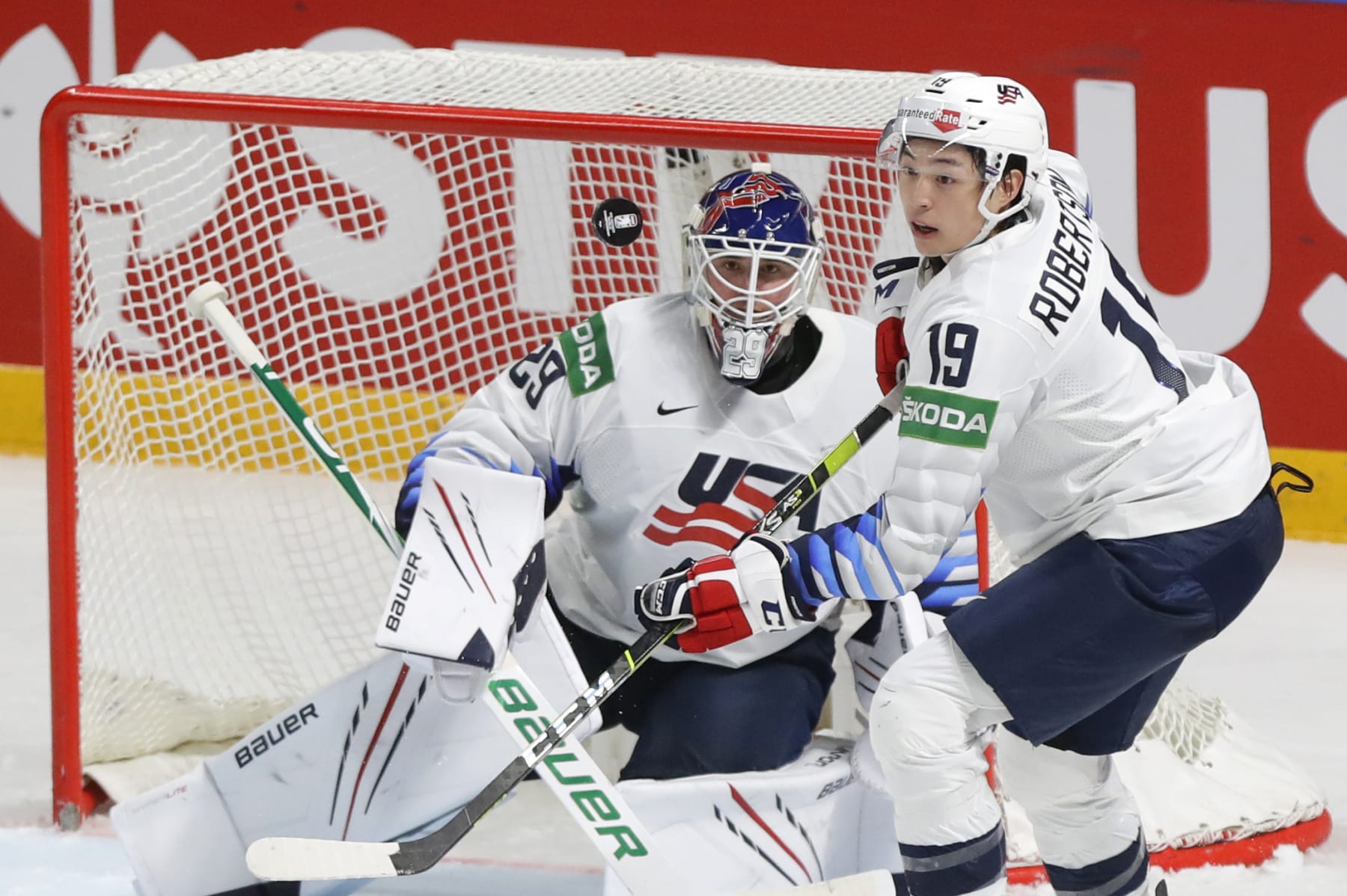 The Stars' Jake Oettinger could be between the pipes for Team USA in 2025.