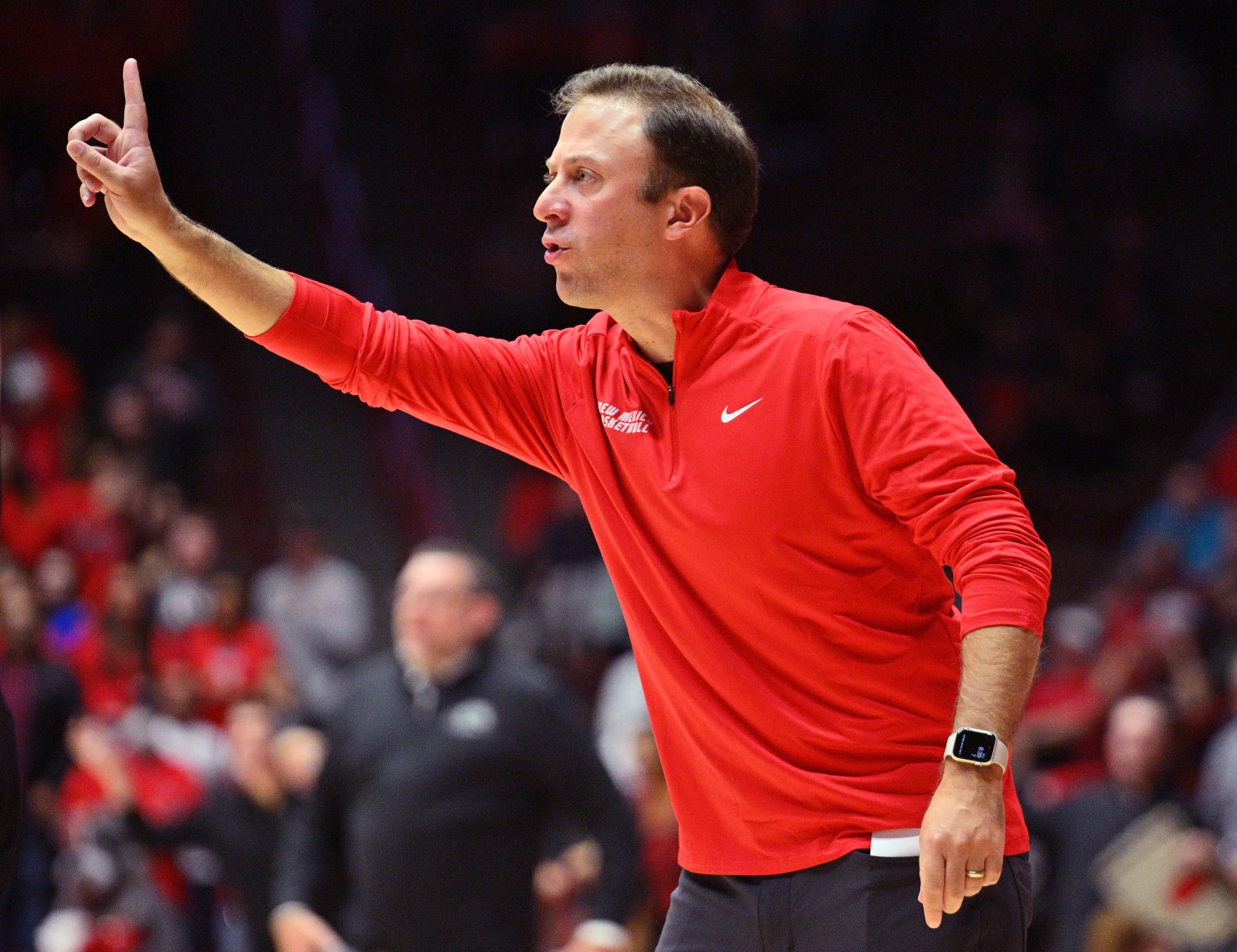 New Mexico head coach Richard Pitino