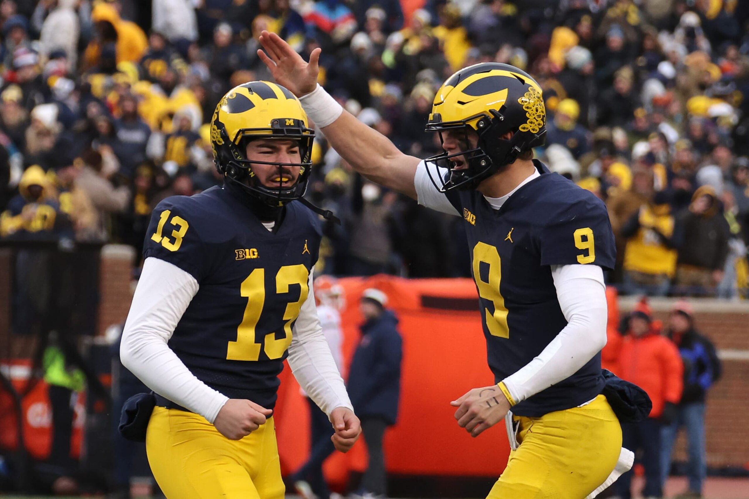 Jake Moody and J.J. McCarthy