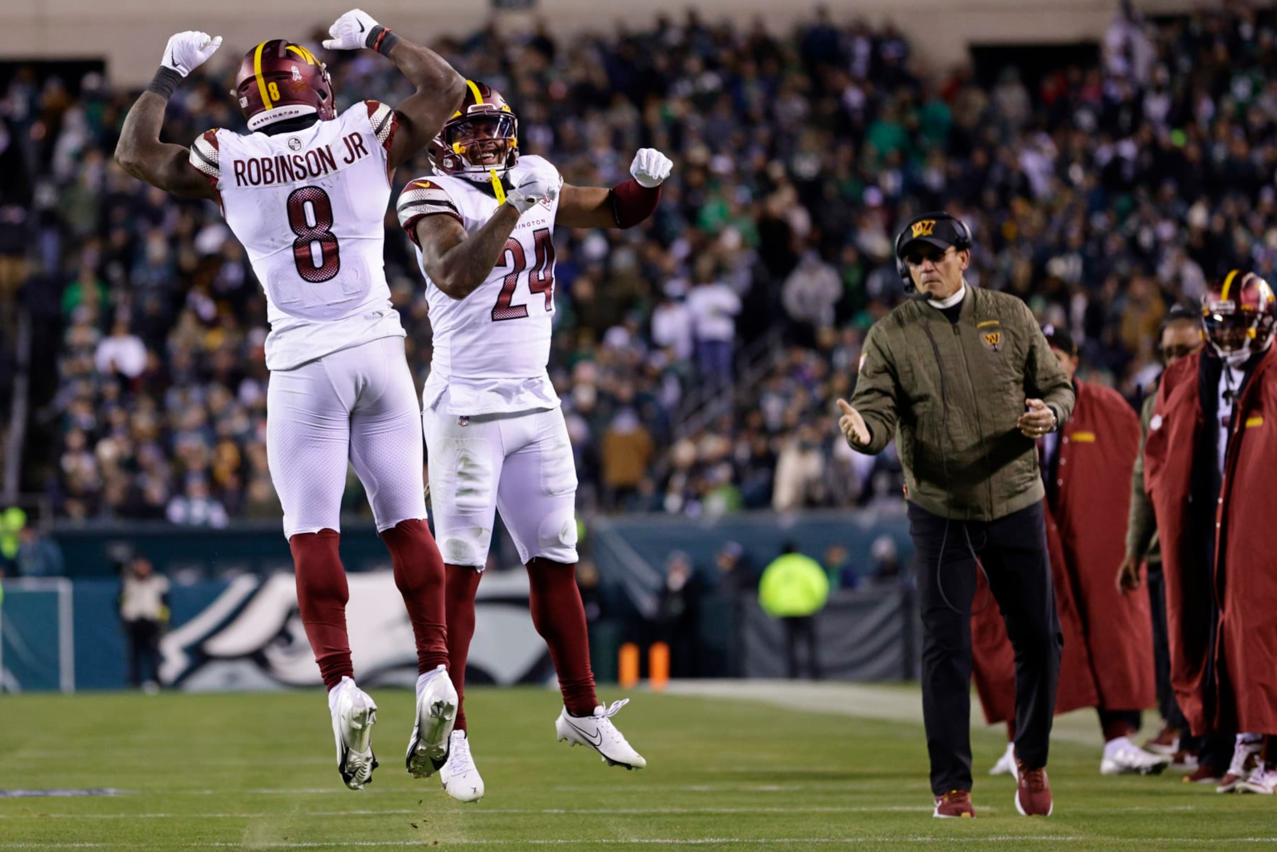 Brian Robinson Jr. (left) and Antonio Gibson (right) Brian Robinson Jr. (left) and Antonio Gibson (right)