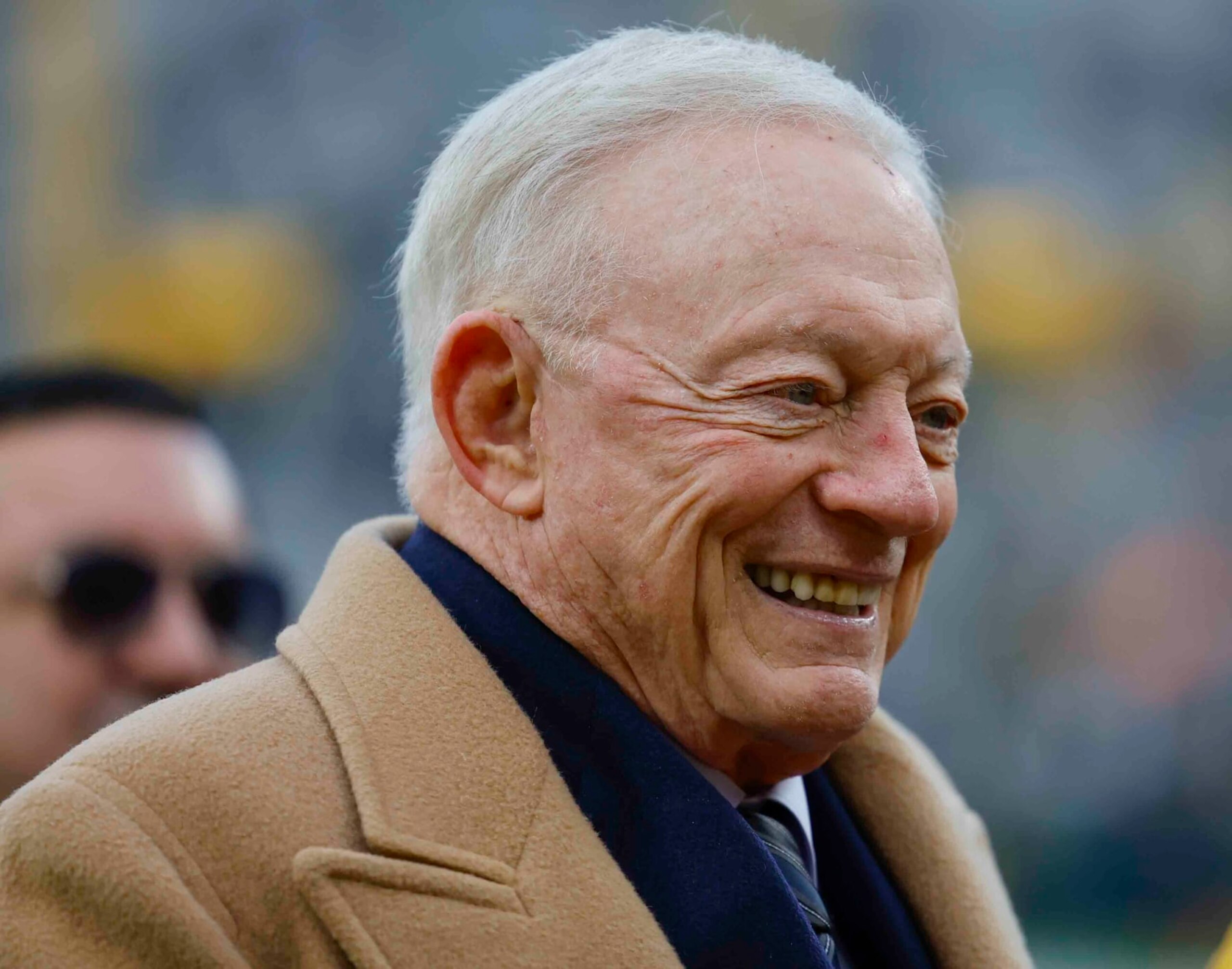 Dallas Cowboys owner Jerry Jones before their NFL game against the Green Bay Packers Sunday, Nov. 13, 2022, in Green Bay, Wis. (AP Photo/Jeffrey Phelps)