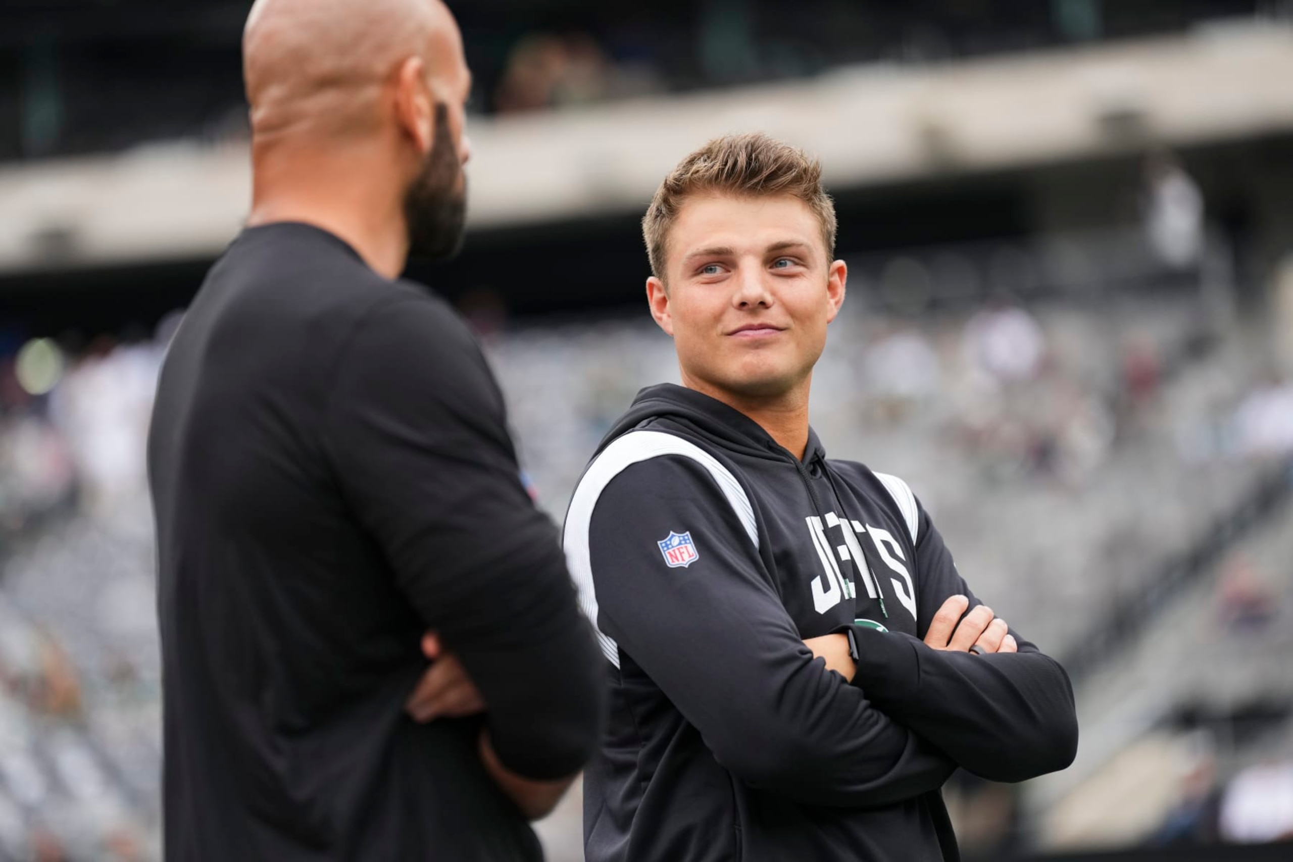Robert Saleh and Zach Wilson