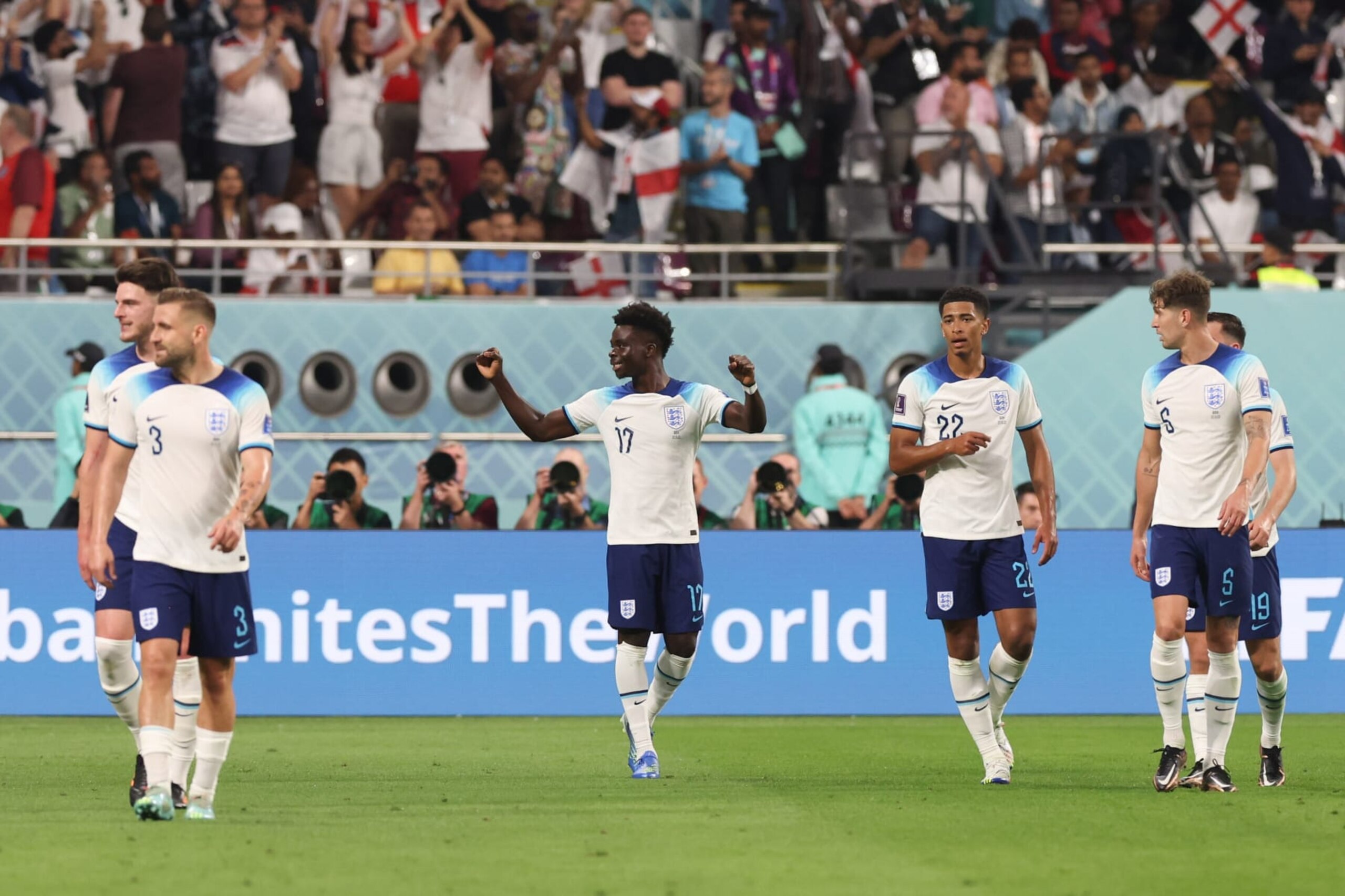 England defeated Iran 6-2 in the opening match of Group B and await the United States on Friday. England defeated Iran 6-2 in the opening match of Group B and await the United States on Friday.