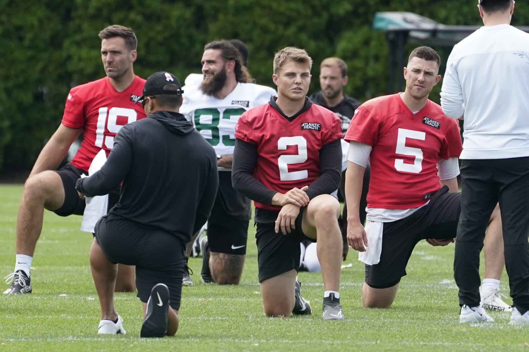Joe Flacco, Zach Wilson and Mike White