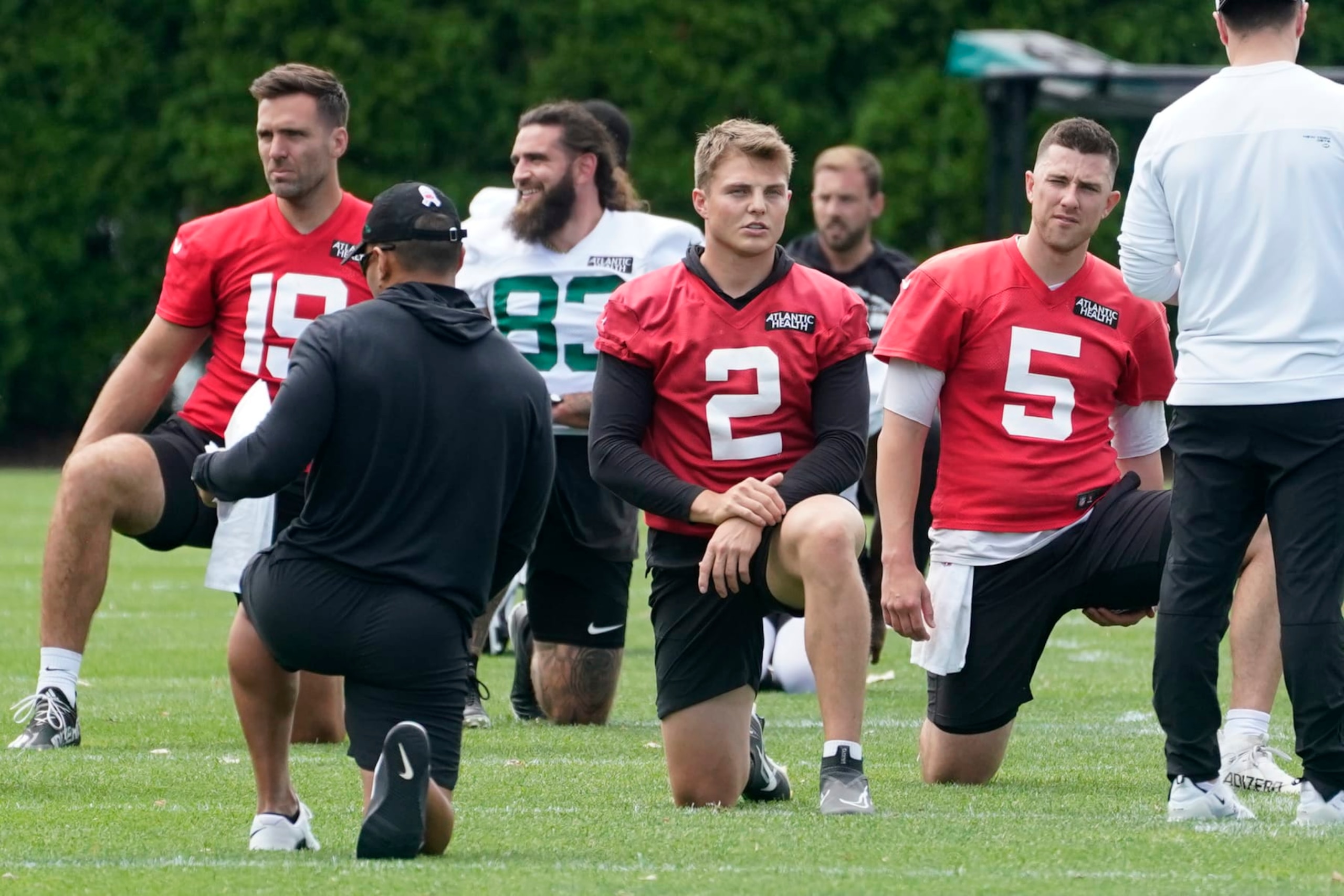 Joe Flacco, Zach Wilson and Mike White