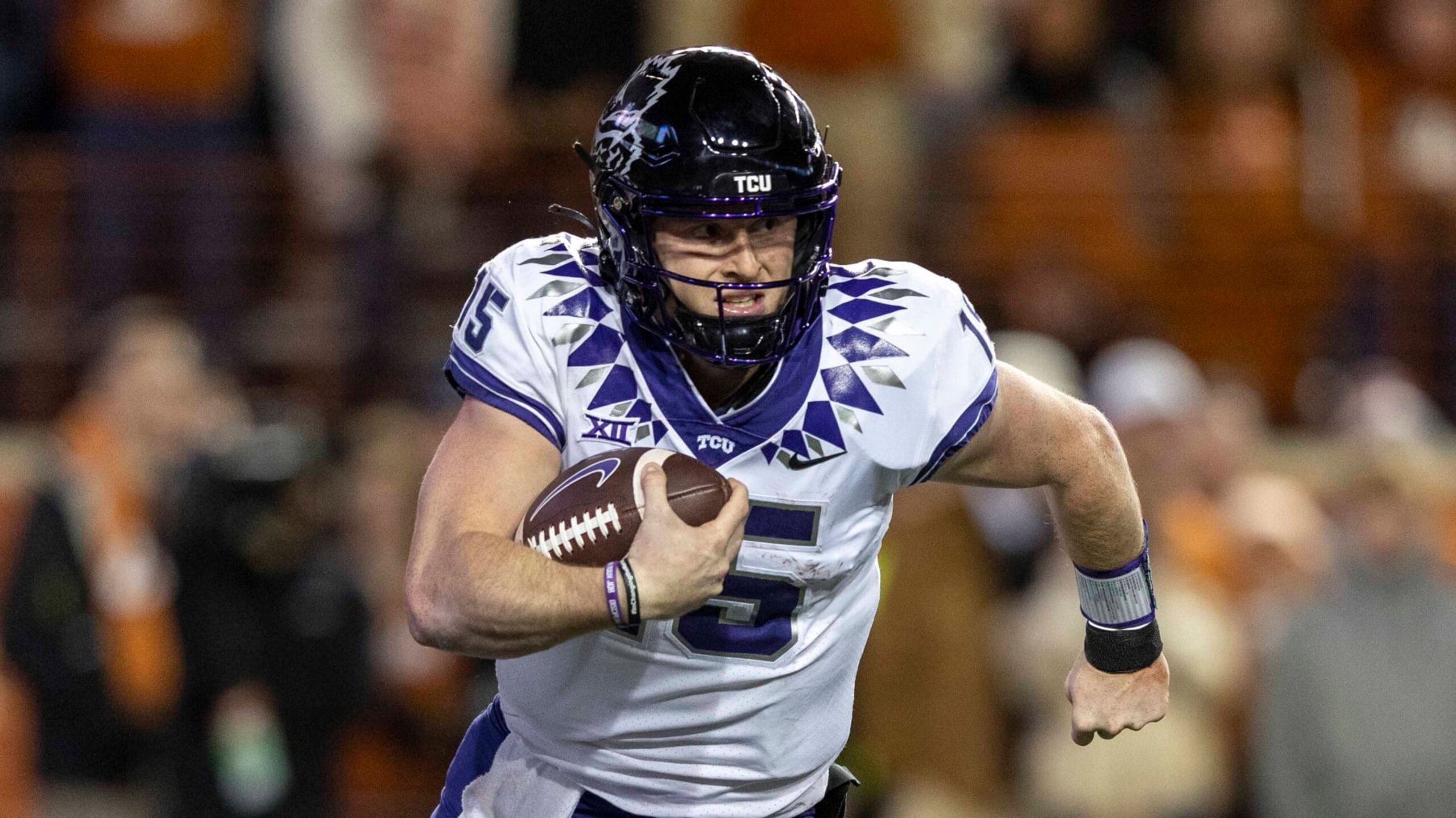 Max Duggan has been key to TCU's undefeated record thus far. Max Duggan has been key to TCU's undefeated record thus far.