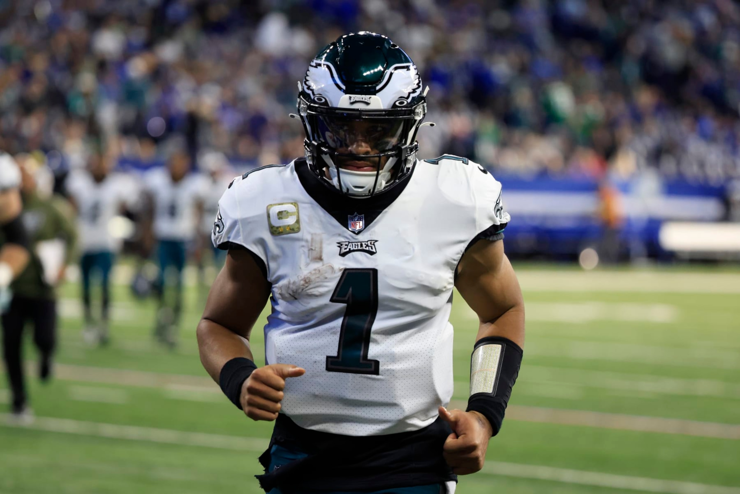 Jalen Hurts is going to have to continue to develop to take the Eagles to the Super Bowl. Jalen Hurts is going to have to continue to develop to take the Eagles to the Super Bowl.