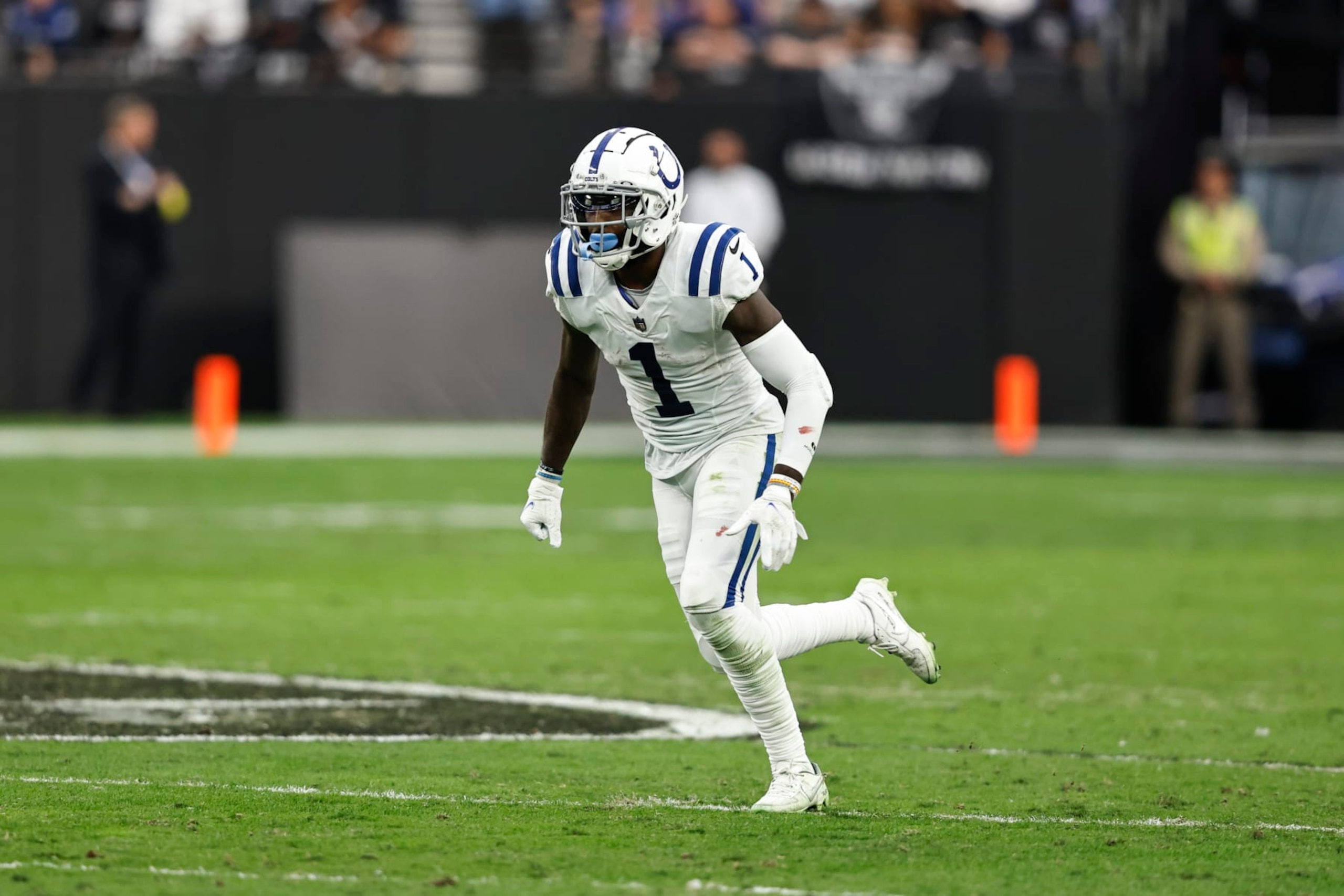 LAS VEGAS, NEVADA - NOVEMBER 13: Parris Campbell #1 of the Indianapolis Colts runs during an NFL game between the Las Vegas Raiders and the Indianapolis Colts at Allegiant Stadium on November 13, 2022 in Las Vegas, Nevada. (Photo by Michael Owens/Getty Images) LAS VEGAS, NEVADA - NOVEMBER 13: Parris Campbell #1 of the Indianapolis Colts runs during an NFL game between the Las Vegas Raiders and the Indianapolis Colts at Allegiant Stadium on November 13, 2022 in Las Vegas, Nevada. (Photo by Michael Owens/Getty Images)