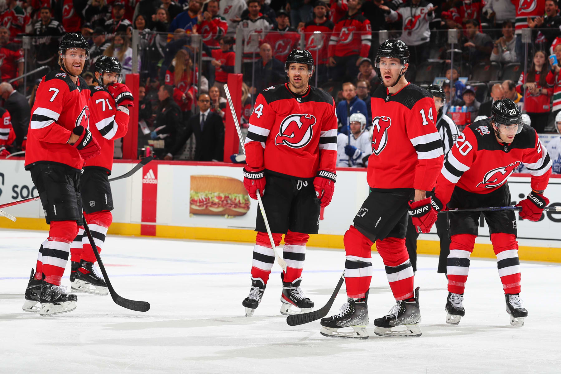 The Devils rode a 13-game winning streak to a strong first quarter.