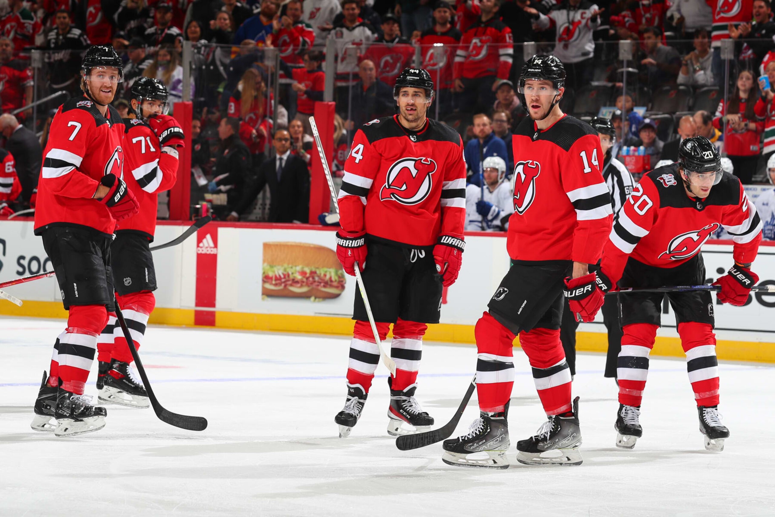 The Devils rode a 13-game winning streak to a strong first quarter.