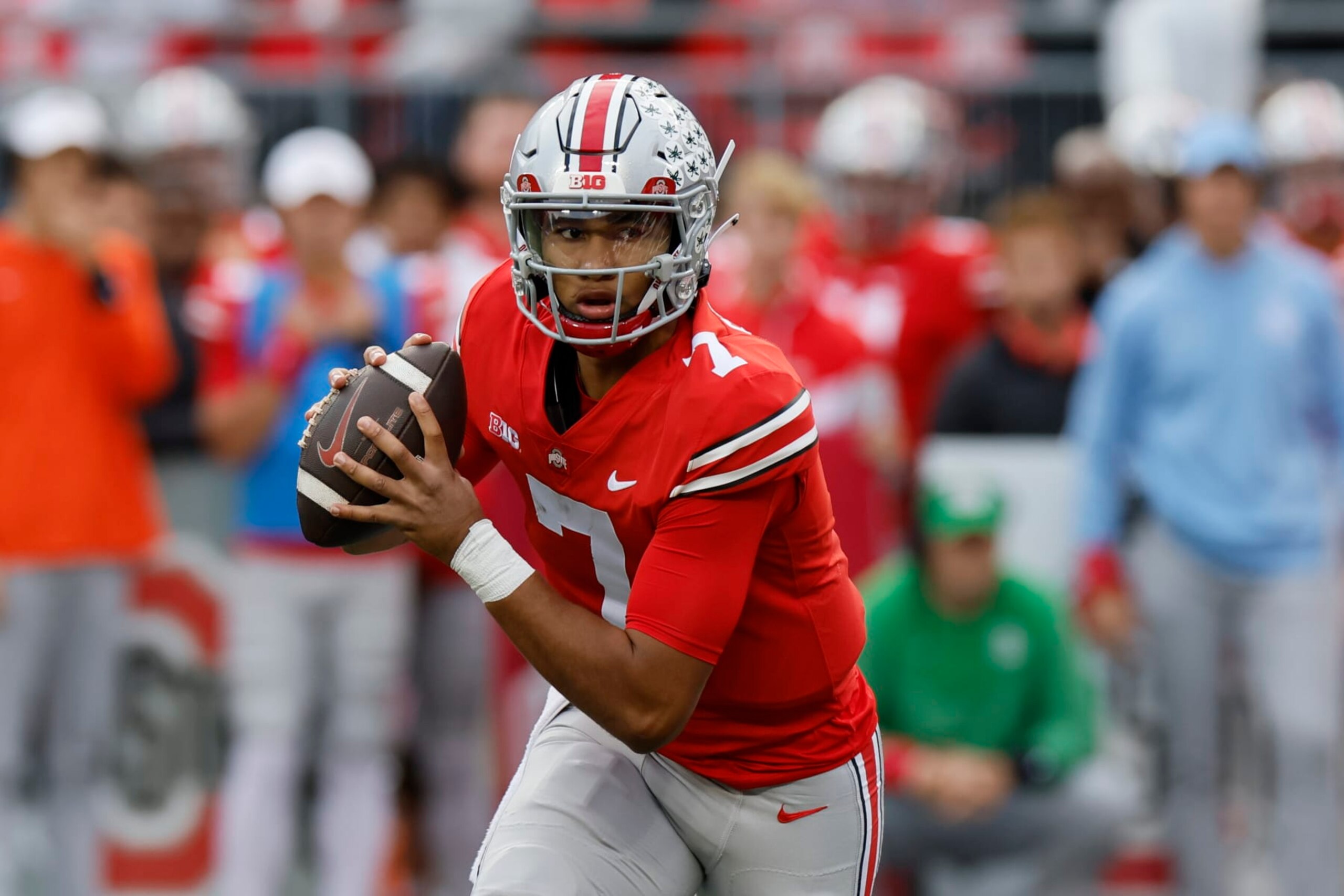 C.J. Stroud faces his toughest test to date against Michigan on Saturday. 