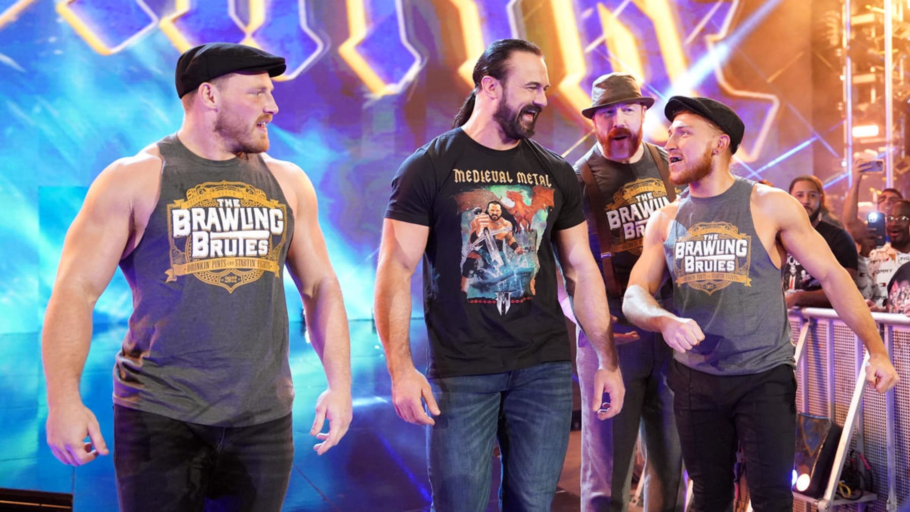 The Brawling Brutes and Drew McIntyre.