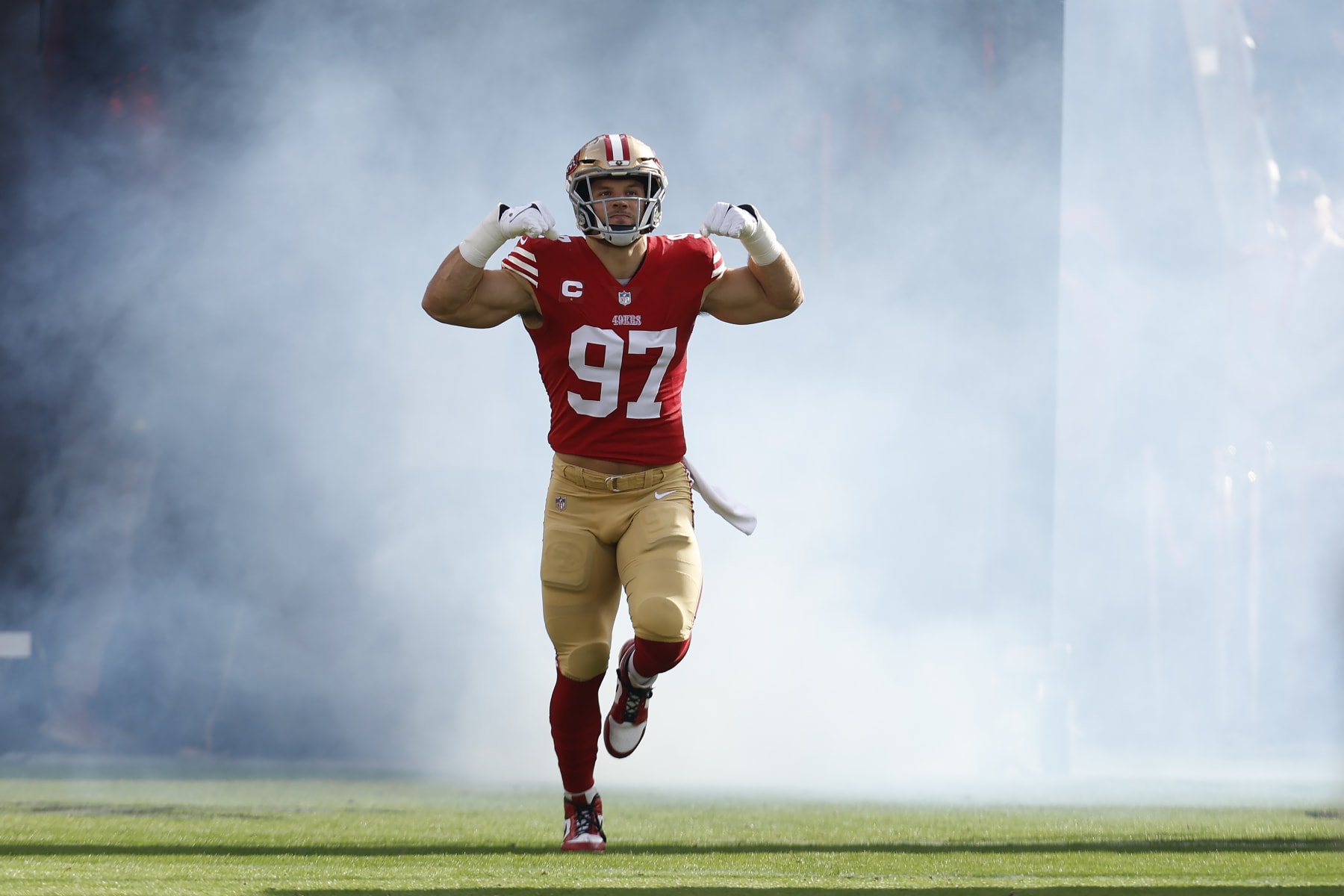 49ers edge-rusher Nick Bosa