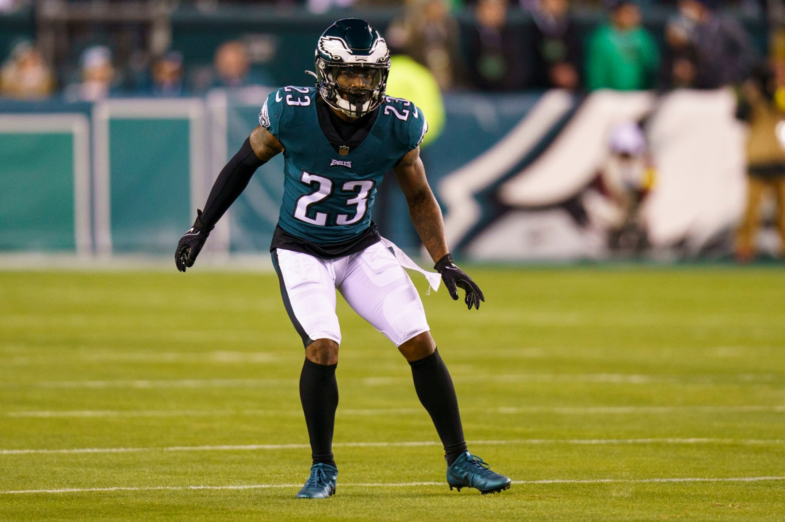 Philadelphia Eagles safety Chauncey Gardner-Johnson (23) in action during the NFL football game against the Washington Commanders, Monday, Nov. 14, 2022, in Philadelphia. (AP Photo/Chris Szagola) Philadelphia Eagles safety Chauncey Gardner-Johnson (23) in action during the NFL football game against the Washington Commanders, Monday, Nov. 14, 2022, in Philadelphia. (AP Photo/Chris Szagola)